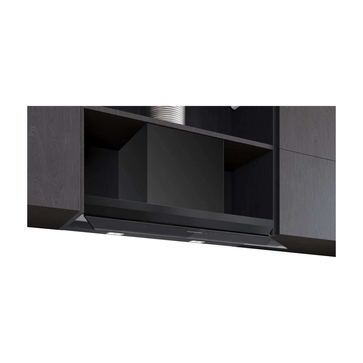 Campana integrable Siemens LJ88BET60 de 80 cm, cristal negro y Home Connect
