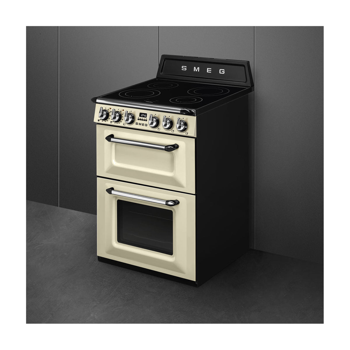 Cocina de inducción Smeg TR62IP2 de 60 cm con dos hornos