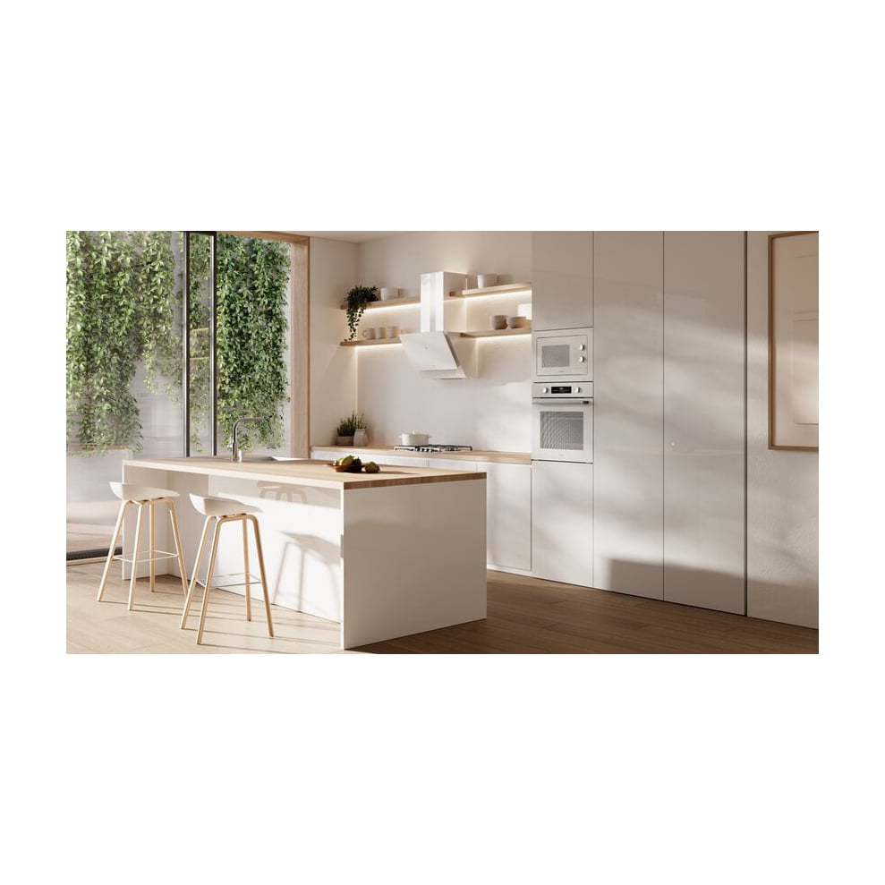 Campana decorativa vertical Teka DVM 67370 TOS WH de 60 cm, cristal blanco
