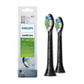 Cabezales Philips Sonicare W2 Optimal White HX6062/13, negros, pack de 2