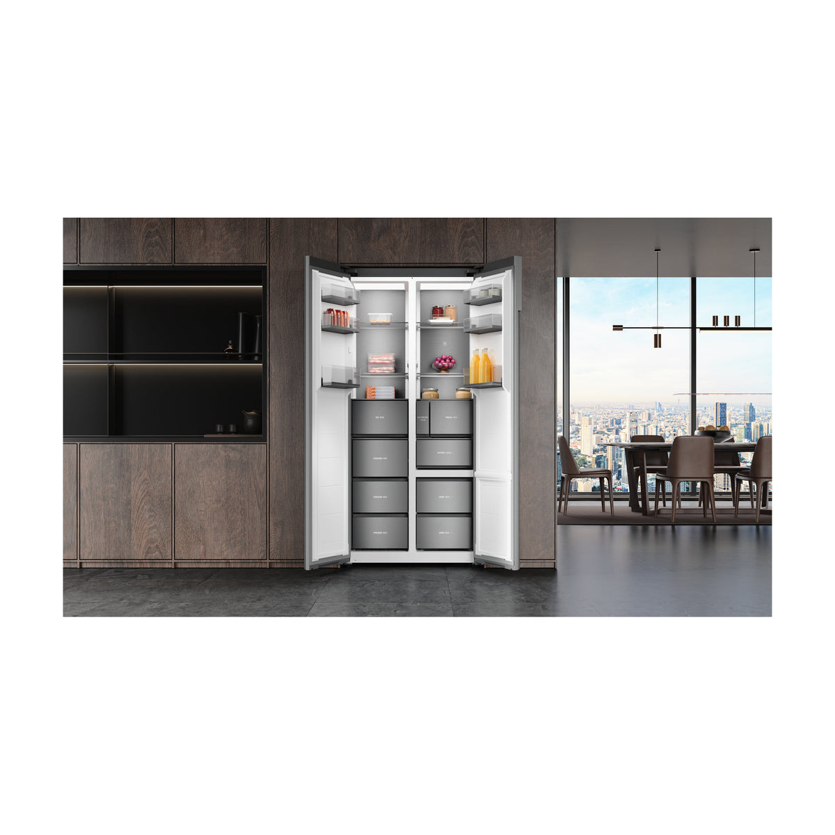 Frigorífico americano Teka RLF 87970 SLN SG, 558 l, Total No Frost