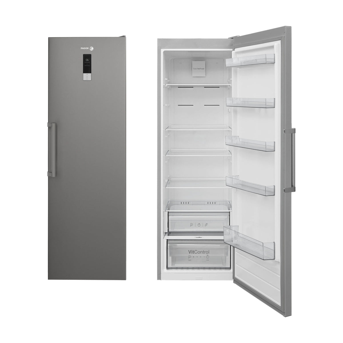 Frigorífico de una puerta Fagor 3FFK-1875X.1, 389 l, Total No Frost