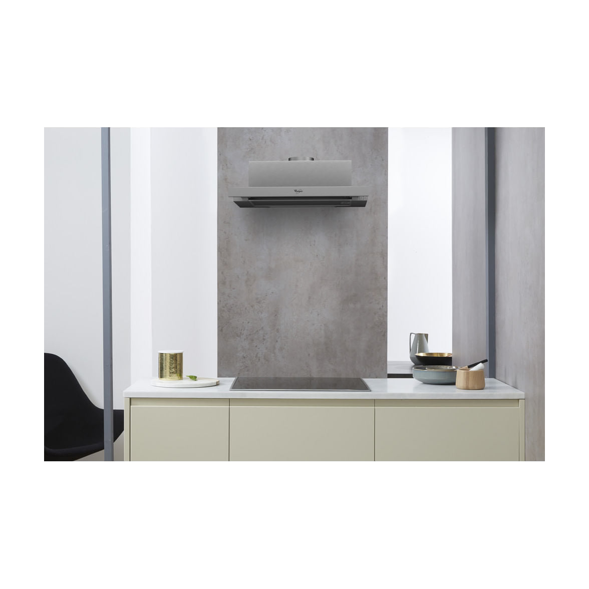 Campana telescópica Whirlpool AKR 749/1 IX, inox, 304 m³/h y LED