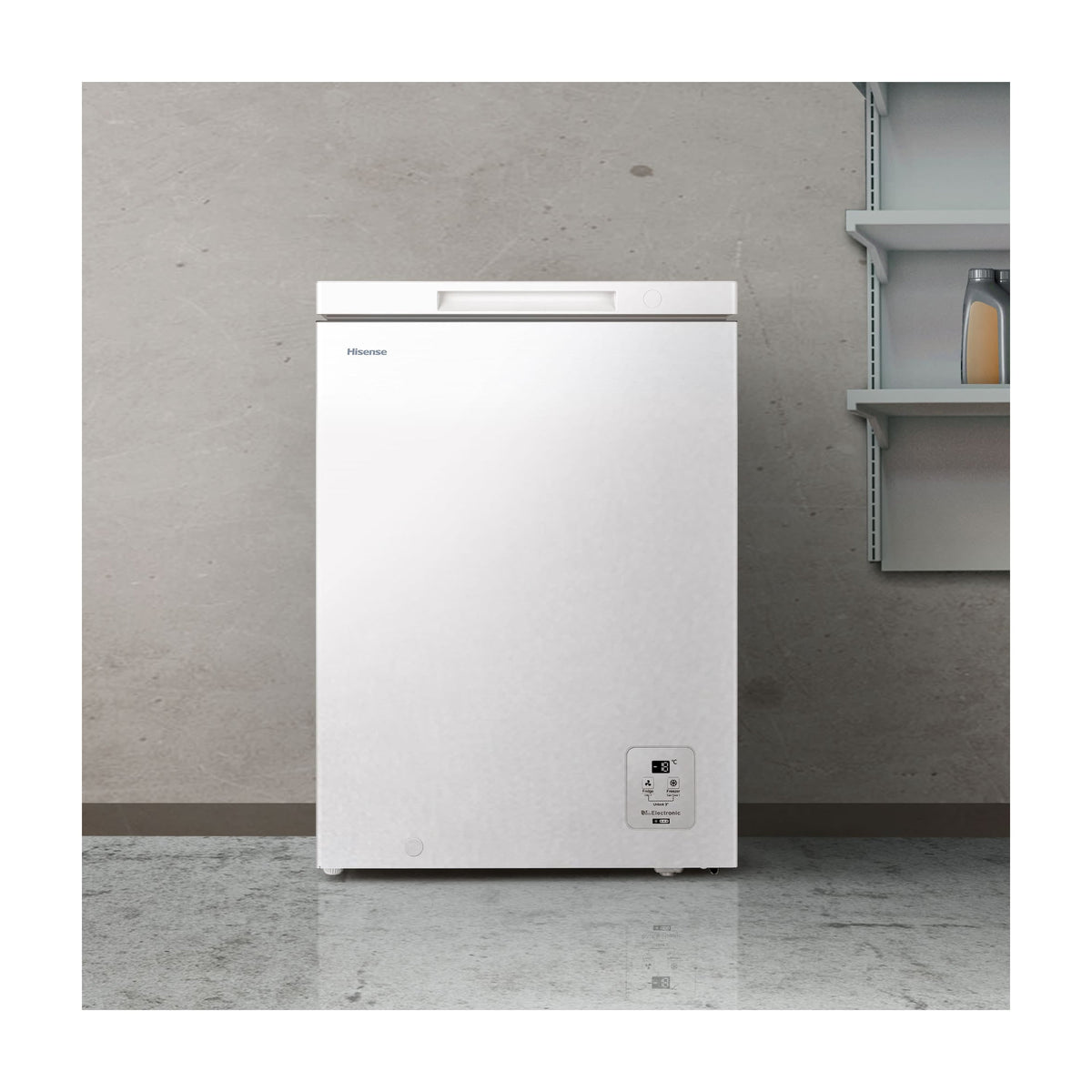 Arcón congelador Hisense FT145N1AWDL de 141 l, clase D