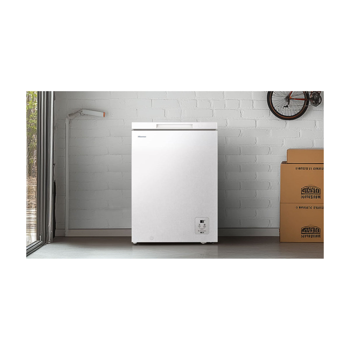 Arcón congelador Hisense FT145N1AWDL de 141 l, clase D
