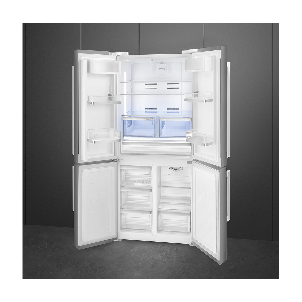 Frigorífico americano Smeg FQ60XDE de 4 puertas, No Frost total