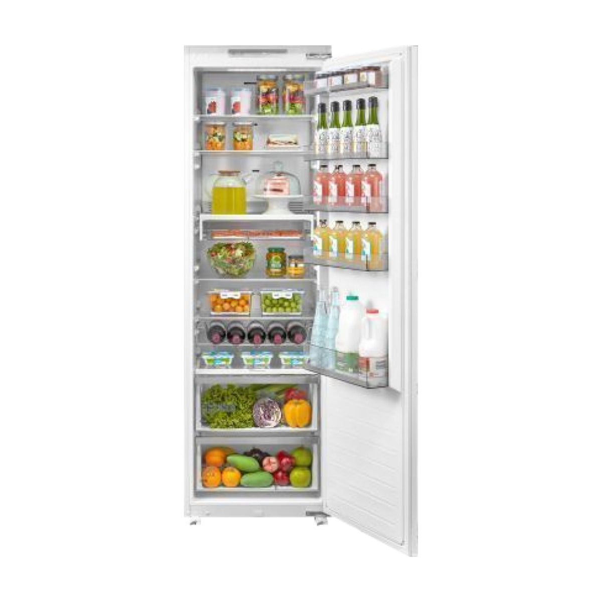 Frigorífico integrable Midea MDRE423FGE01 de una puerta, 304 L, No Frost