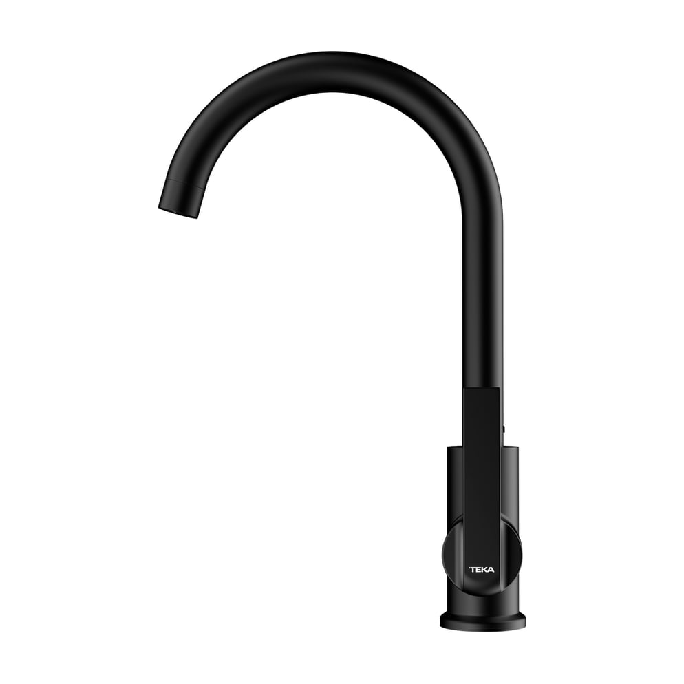 Grifo de cocina Teka IN 915 negro, monomando con caño giratorio 360°