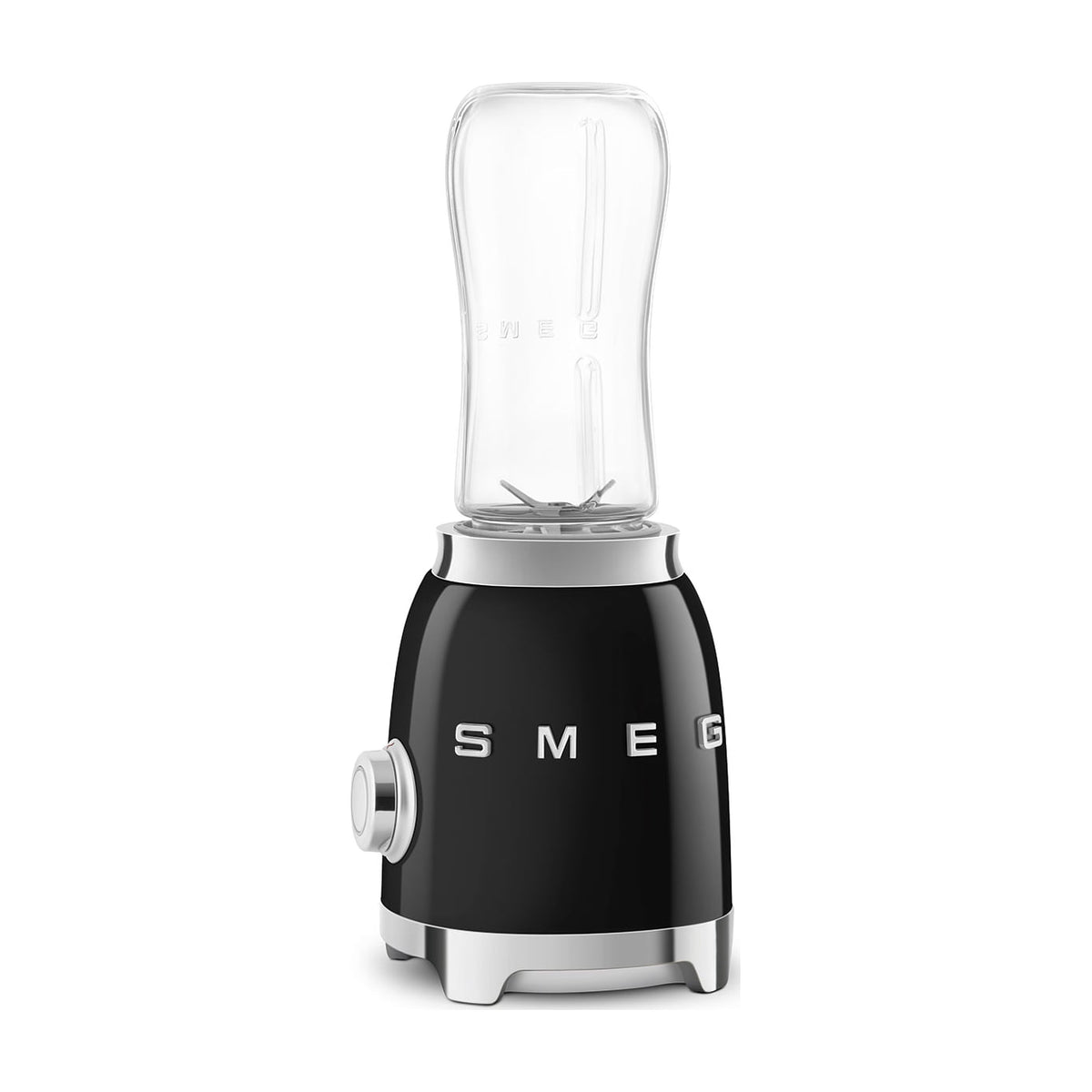 Batidora de vaso personal Smeg PBF01BLEU negra, 300 W y 2 velocidades