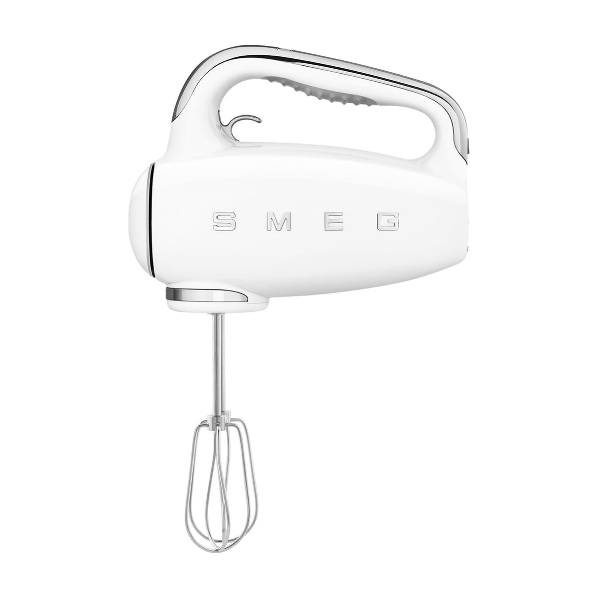 Batidora de varillas Smeg HMF01WHEU blanca, 250 W y 9 velocidades