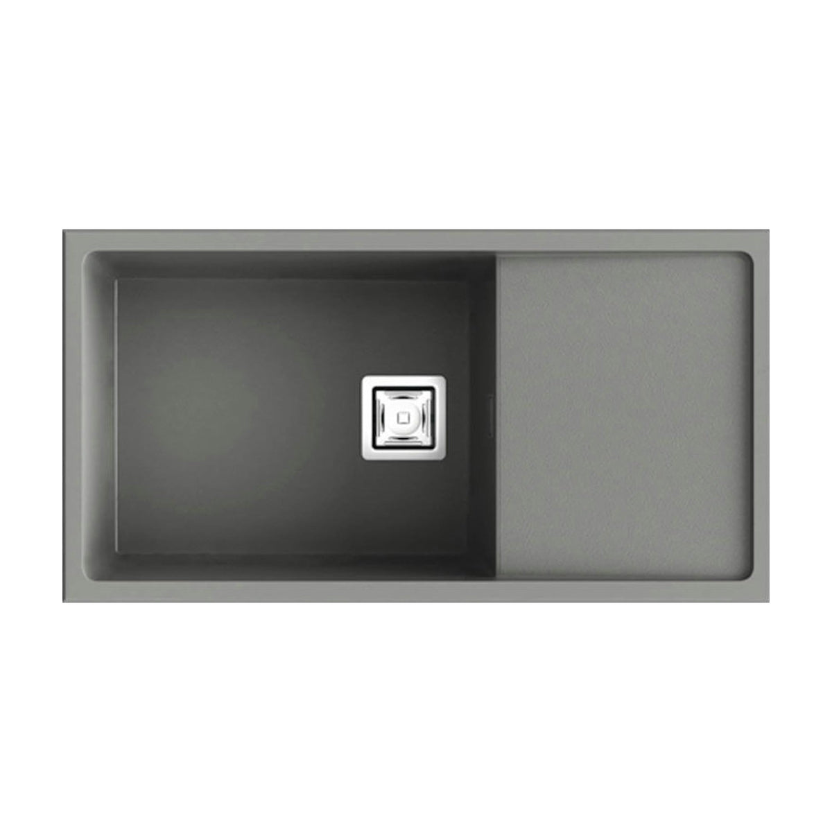 Fregadero Poalgi Zie 81 Concret mate con escurridor reversible