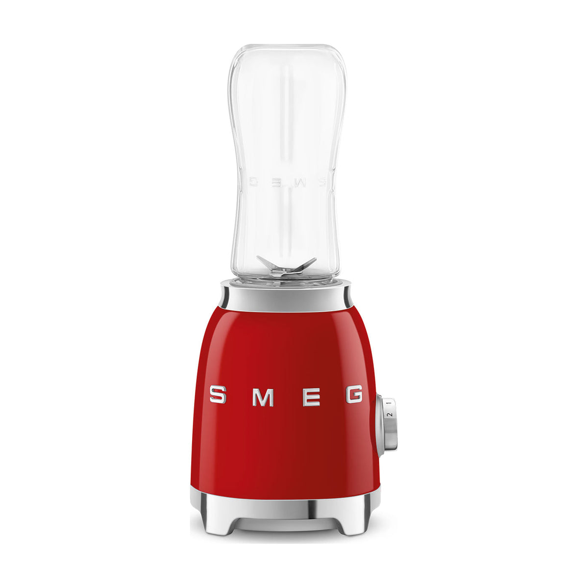 Mini batidora de vaso Smeg PBF01RDEU, 300 W y 2 velocidades