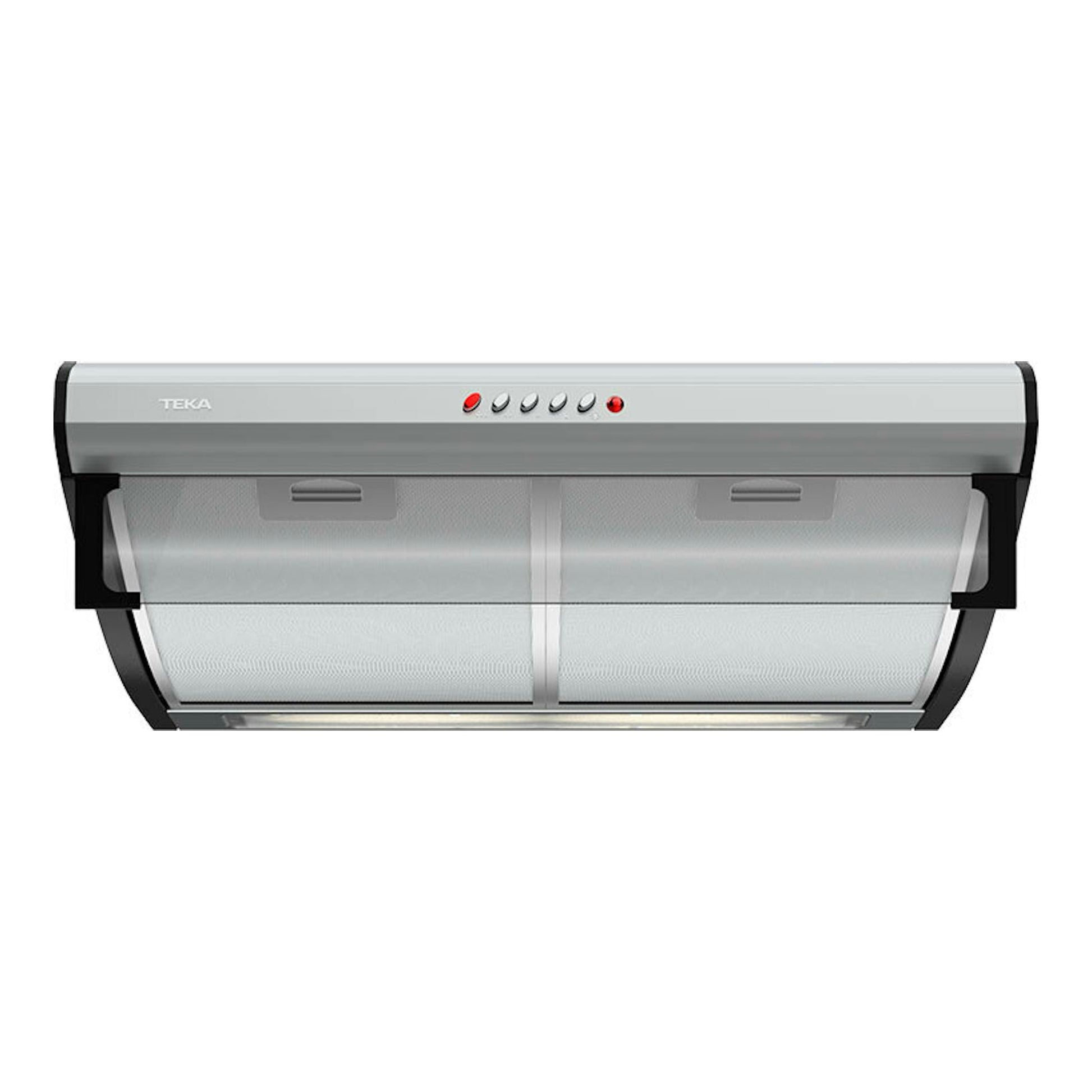 Campana extractora Teka C 6310 Inox, vista frontal, acabado acero inoxidable y filtros metálicos.