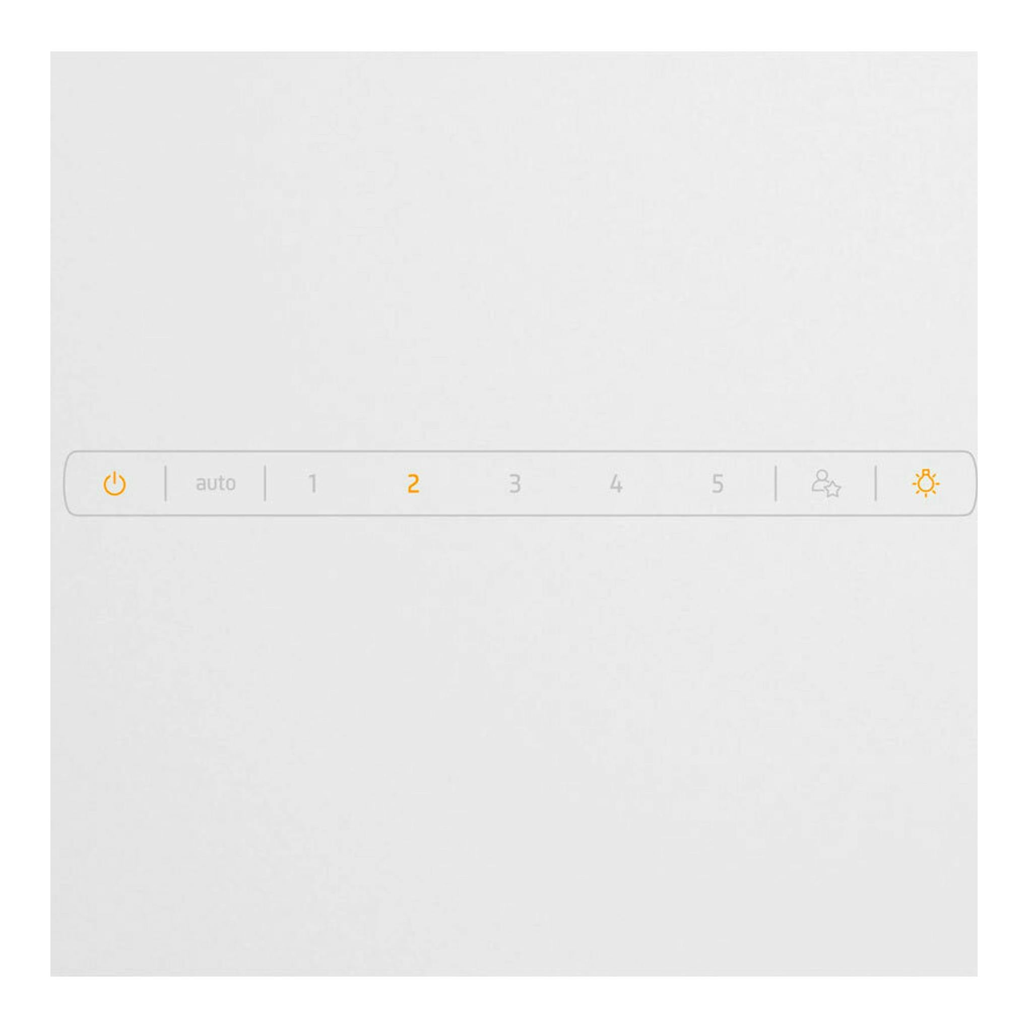 Campana de pared Balay 3BC599AB, panel táctil blanco con niveles e iconos.