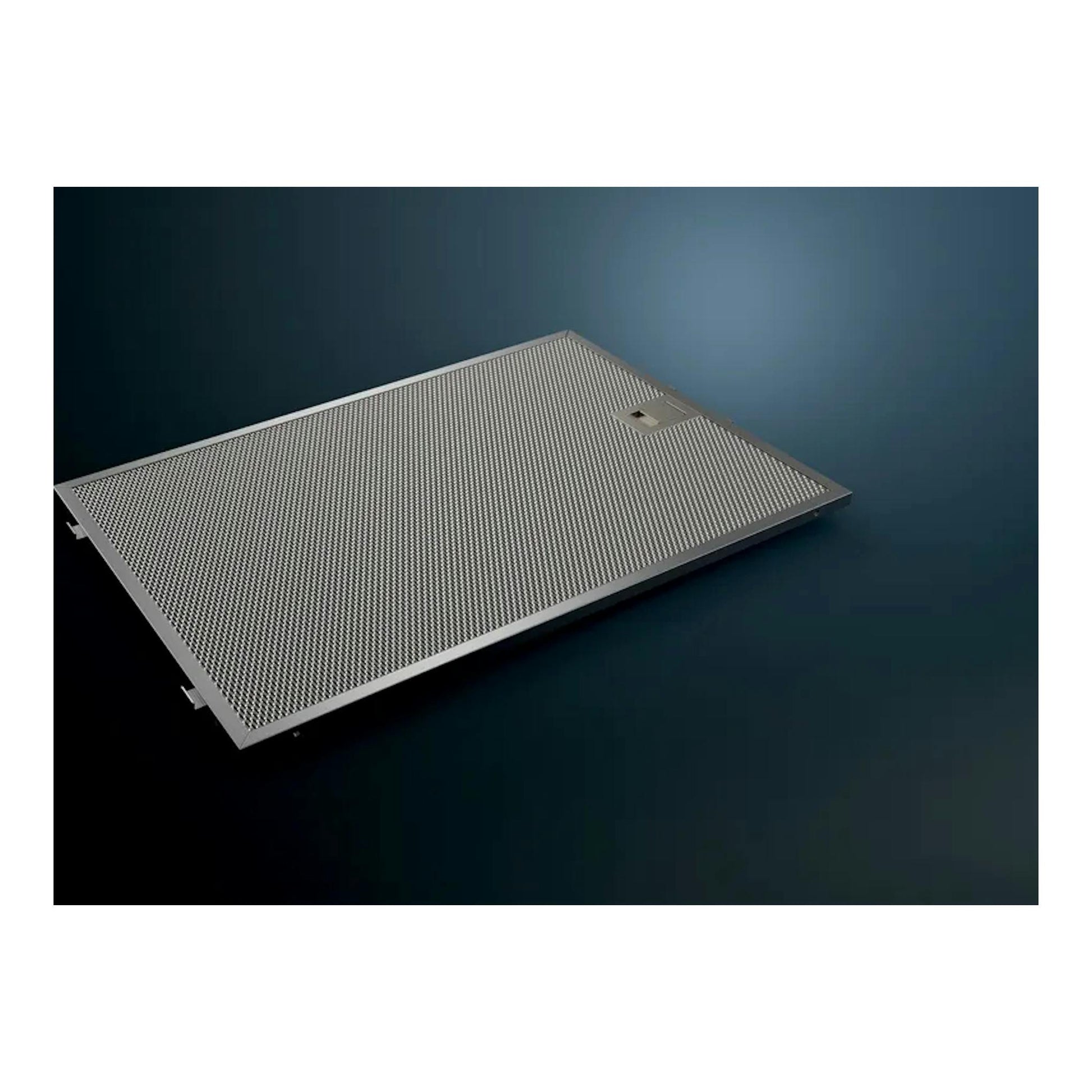 Siemens LR96CAQ20: campana de techo en vista inferior, panel rectangular metálico gris.