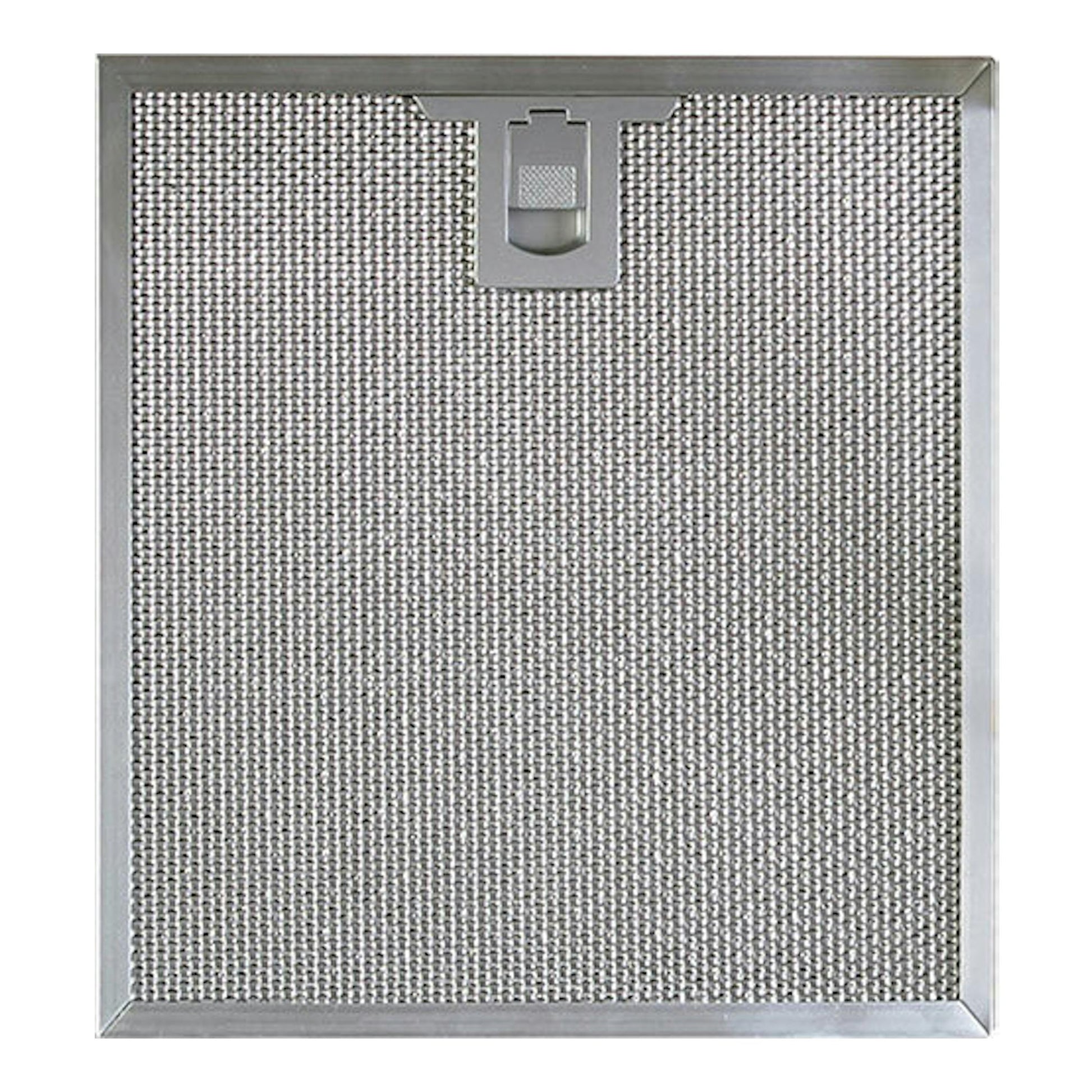 Filtro metálico frontal de campana Cata SPLUS 7010X Inox, rectangular, en vista frontal.