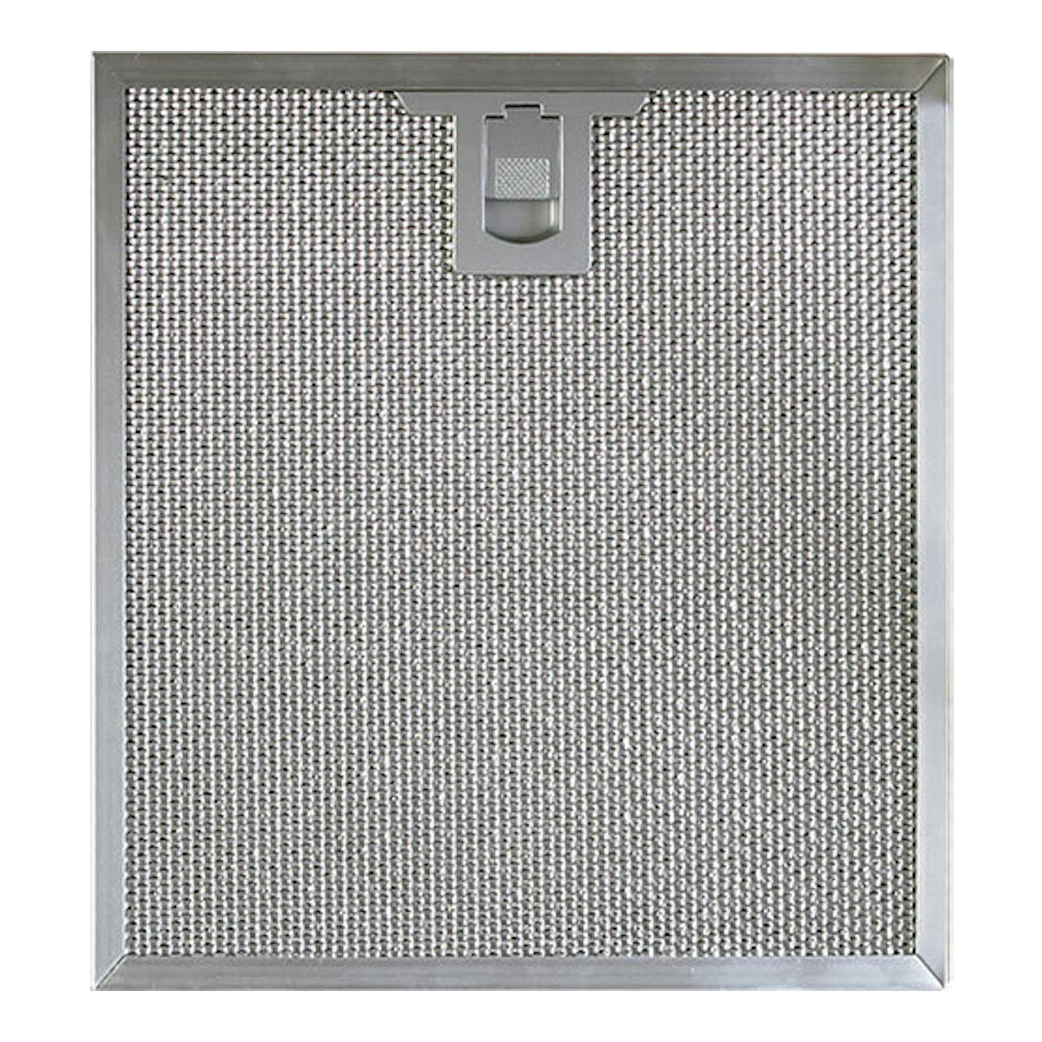 Filtro metálico frontal de campana Cata SPLUS 7010X Inox, rectangular, en vista frontal.