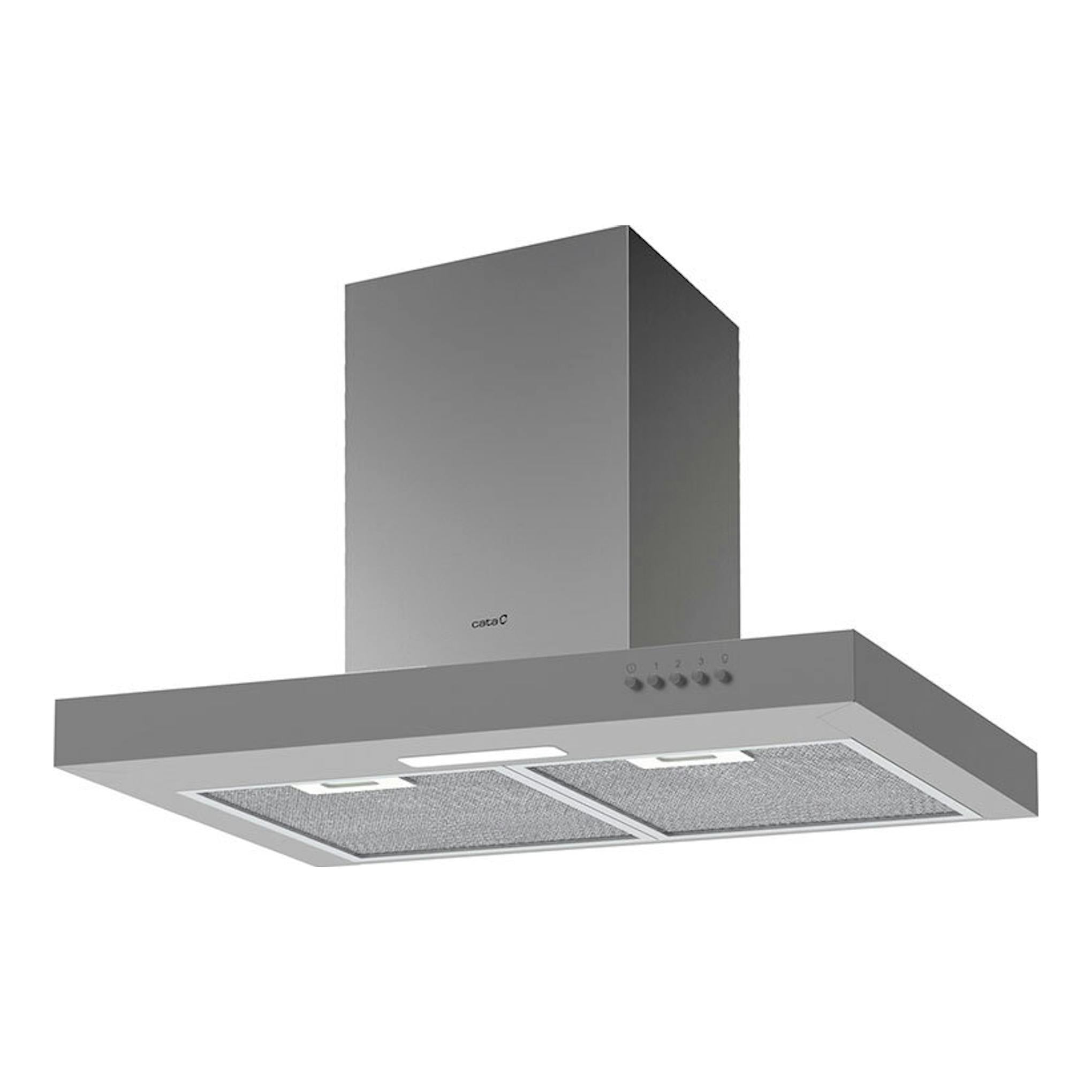 Campana decorativa Cata ST6010X inox, vista frontal inferior.