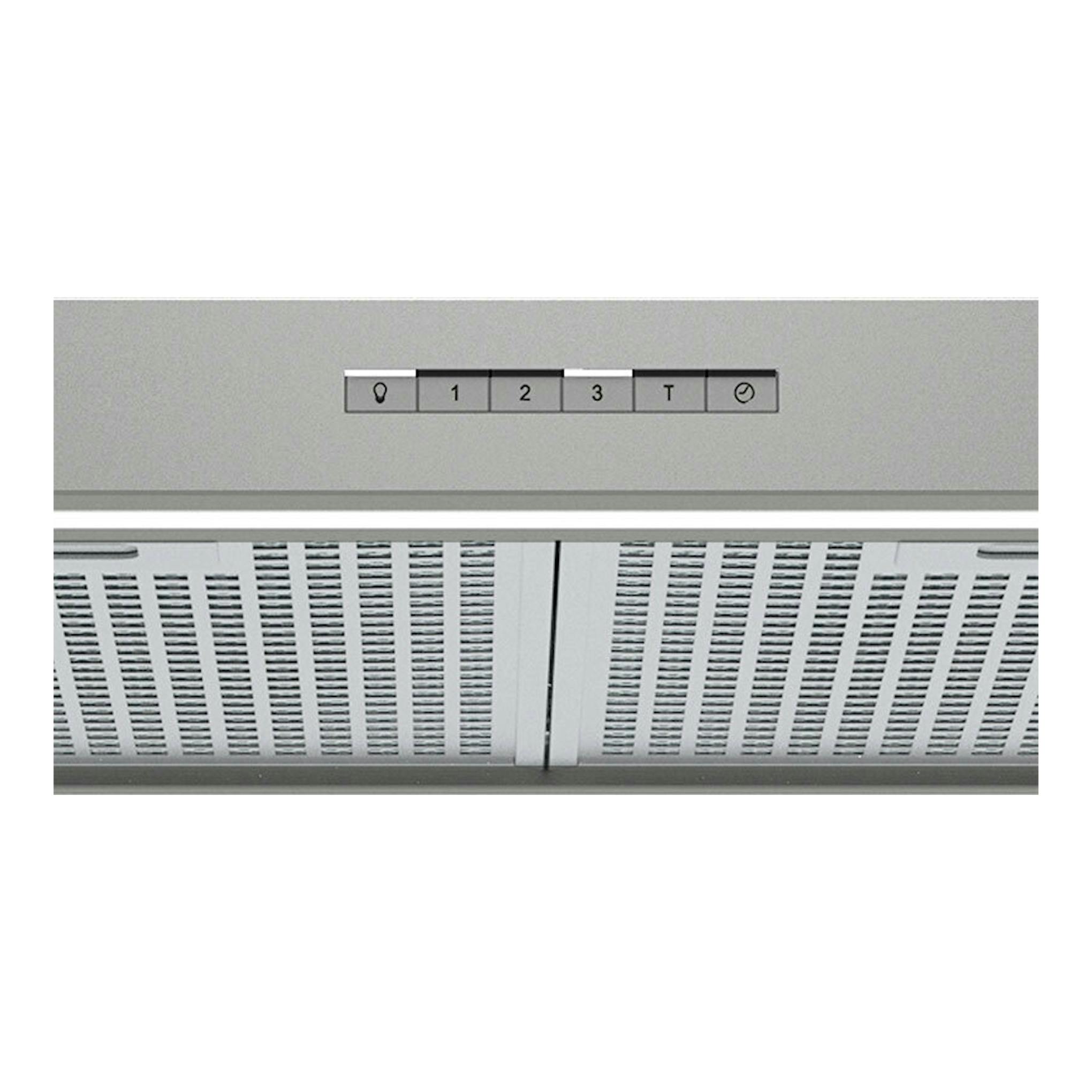 Campana decorativa Cata SYGMA 6010X de acero inoxidable, vista frontal con panel de botones.