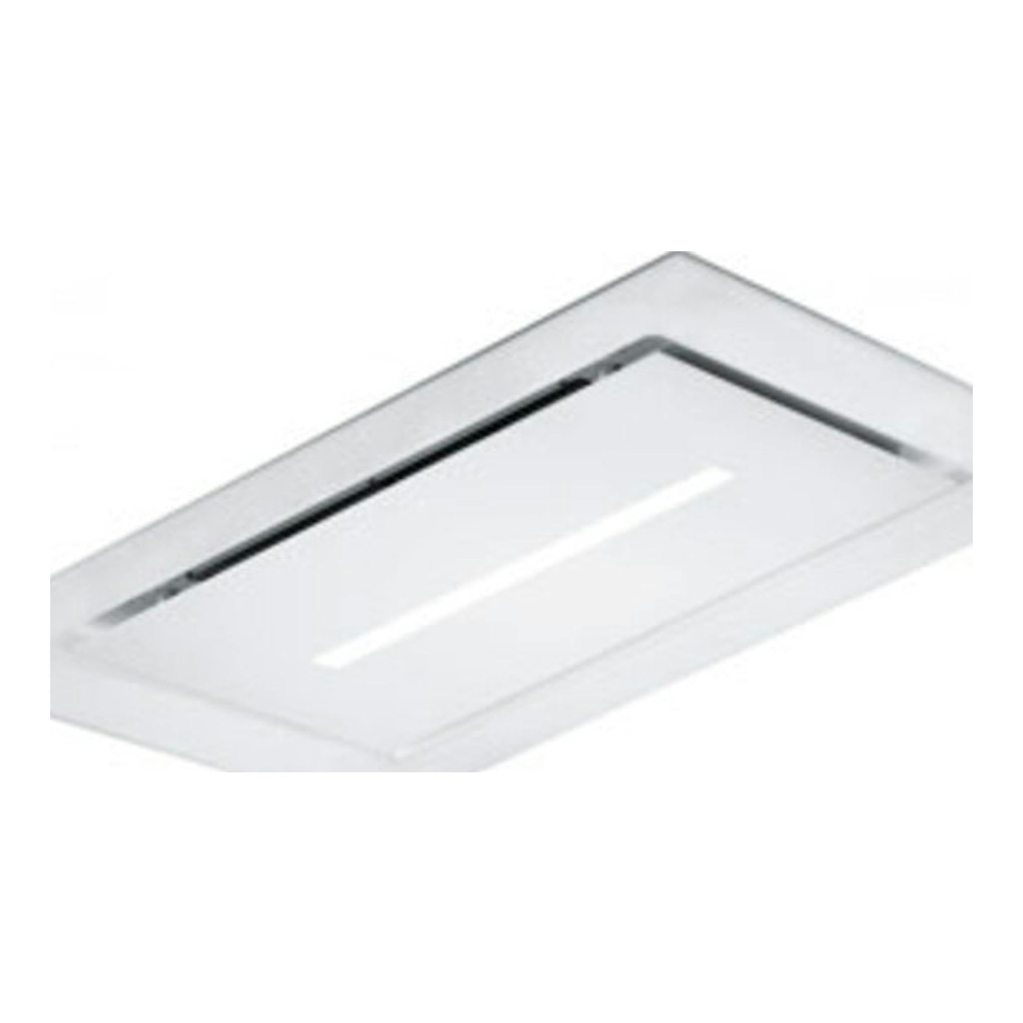 Campana decorativa Mepamsa Cielo Slim blanca mate, vista en ángulo inferior.