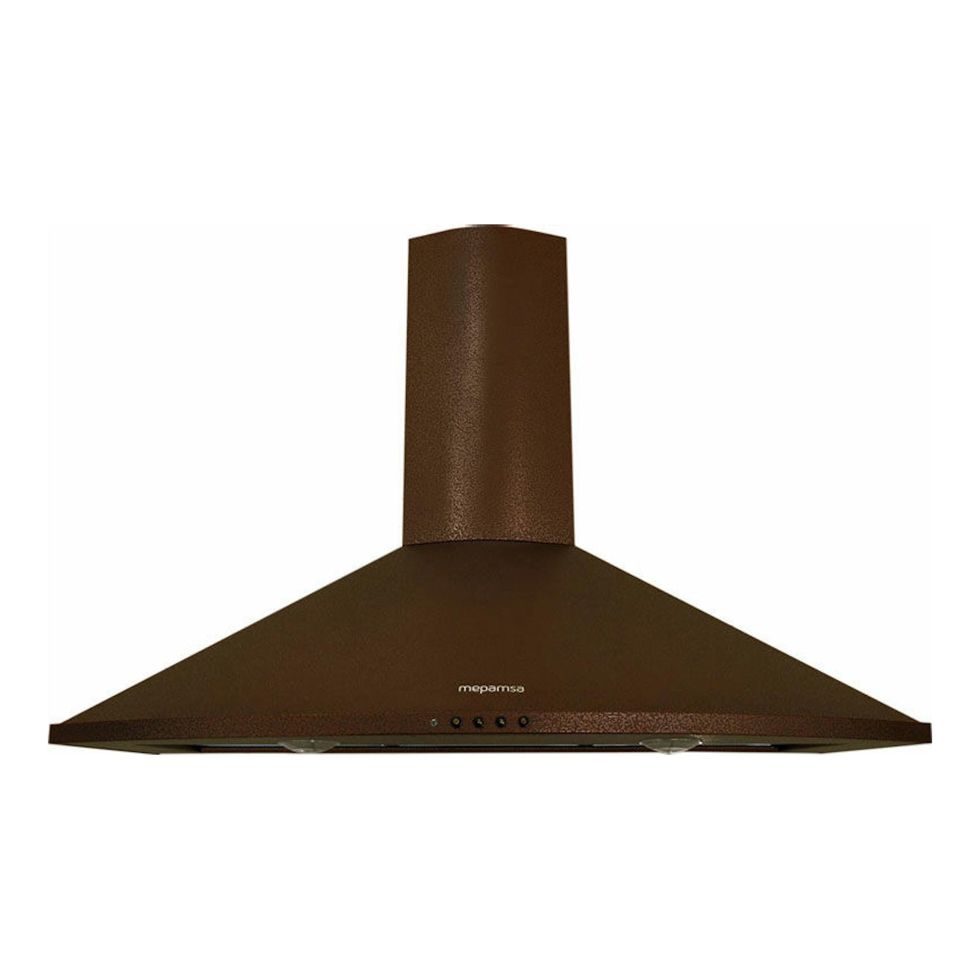 Campana decorativa Mepamsa Tender H 90 en cobre, vista frontal sobre fondo blanco.