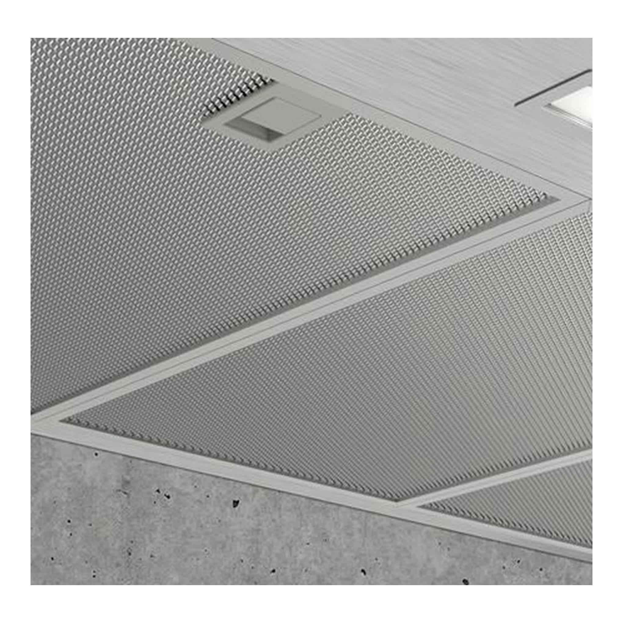 Campana de techo Siemens LC96BHM50, vista inferior del filtro metálico.