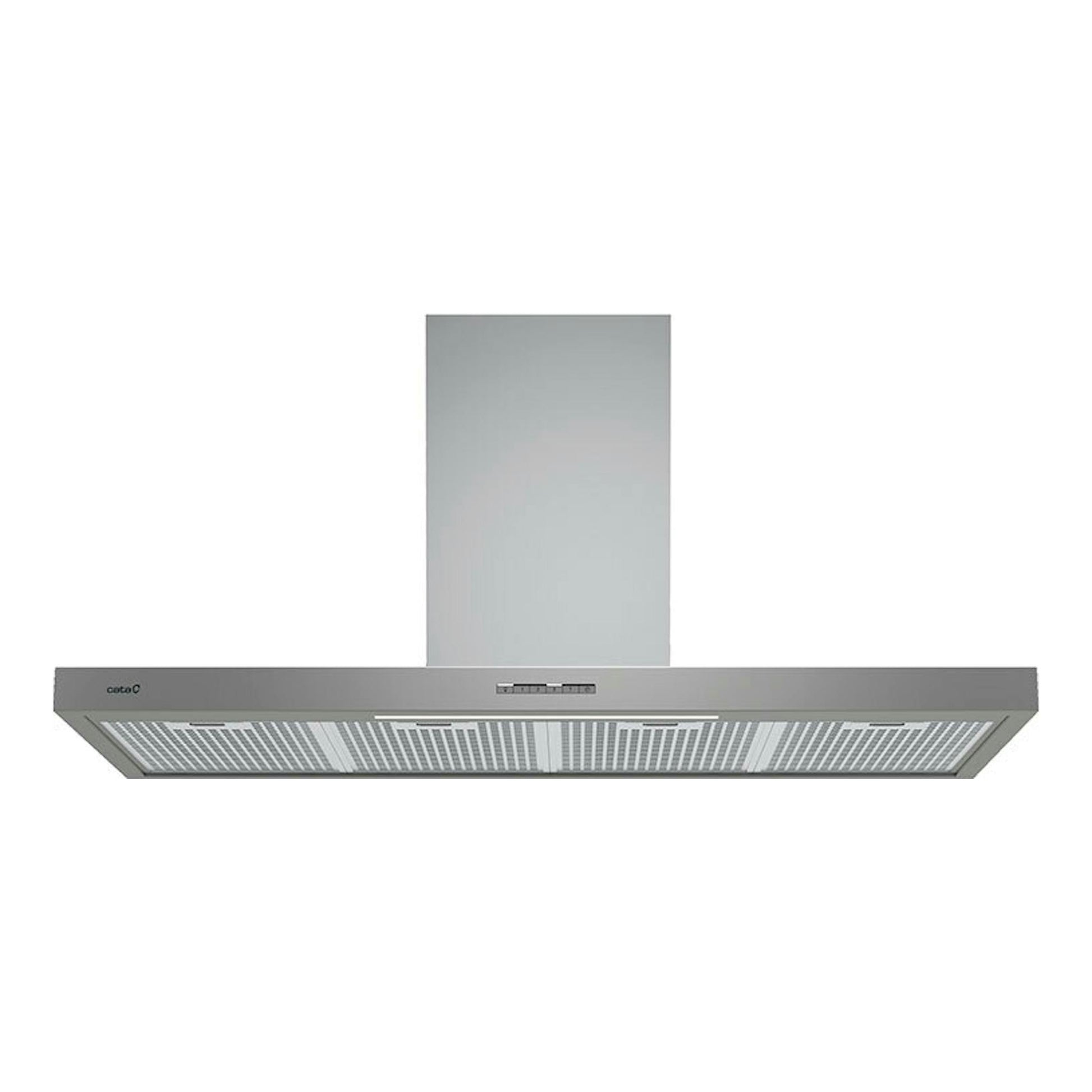 Campana extractora decorativa Cata Sygma 12010X en inox, vista frontal.