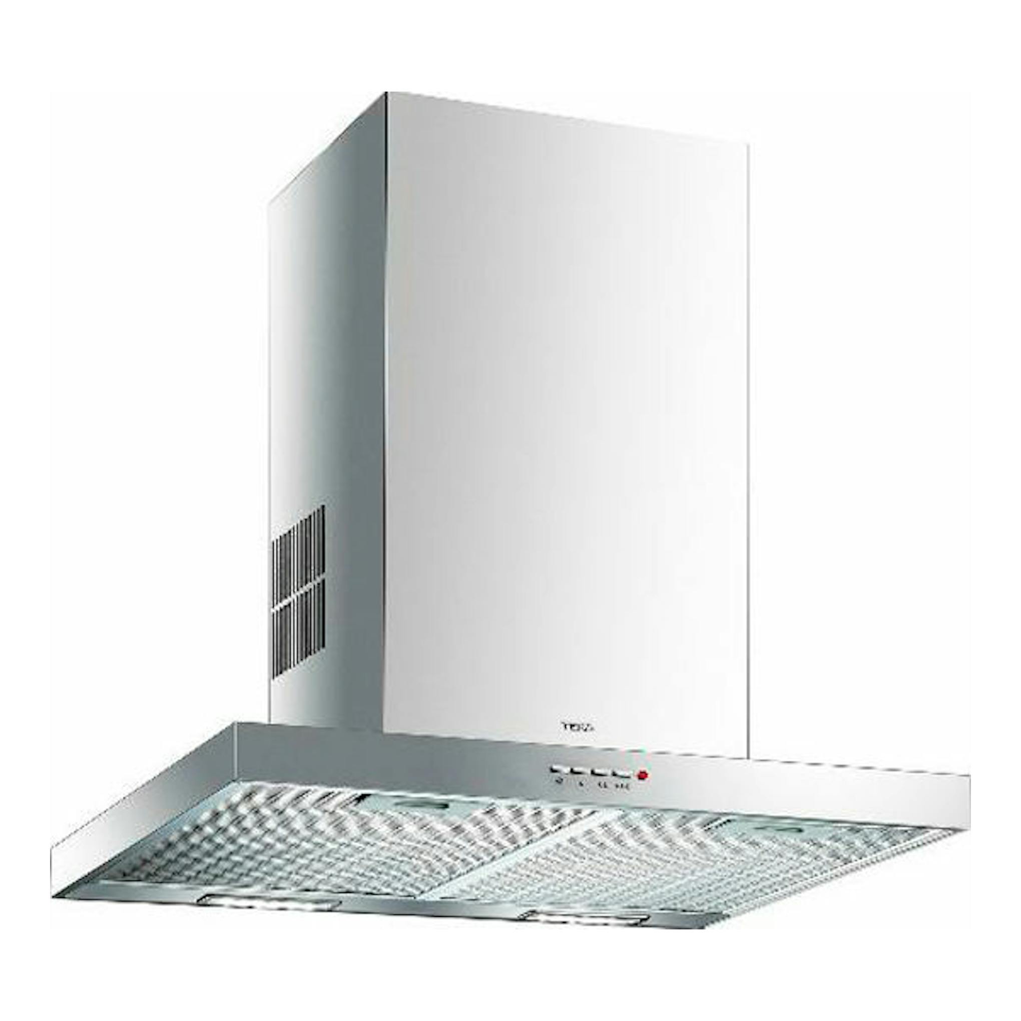 Campana decorativa Teka DSJ 650 Inox, vista frontal en acero inoxidable sobre fondo blanco.