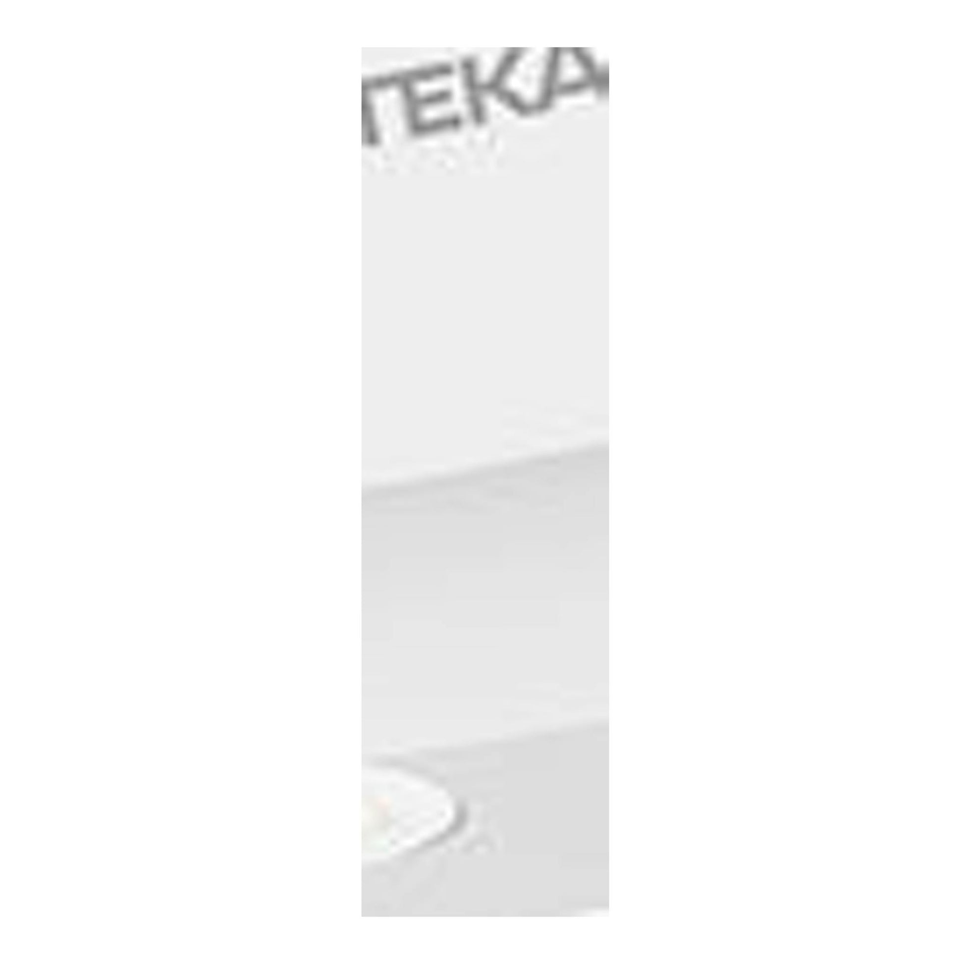 Campana decorativa Teka DVN67050TTC WH blanca, vista de tres cuartos, con focos inferiores.