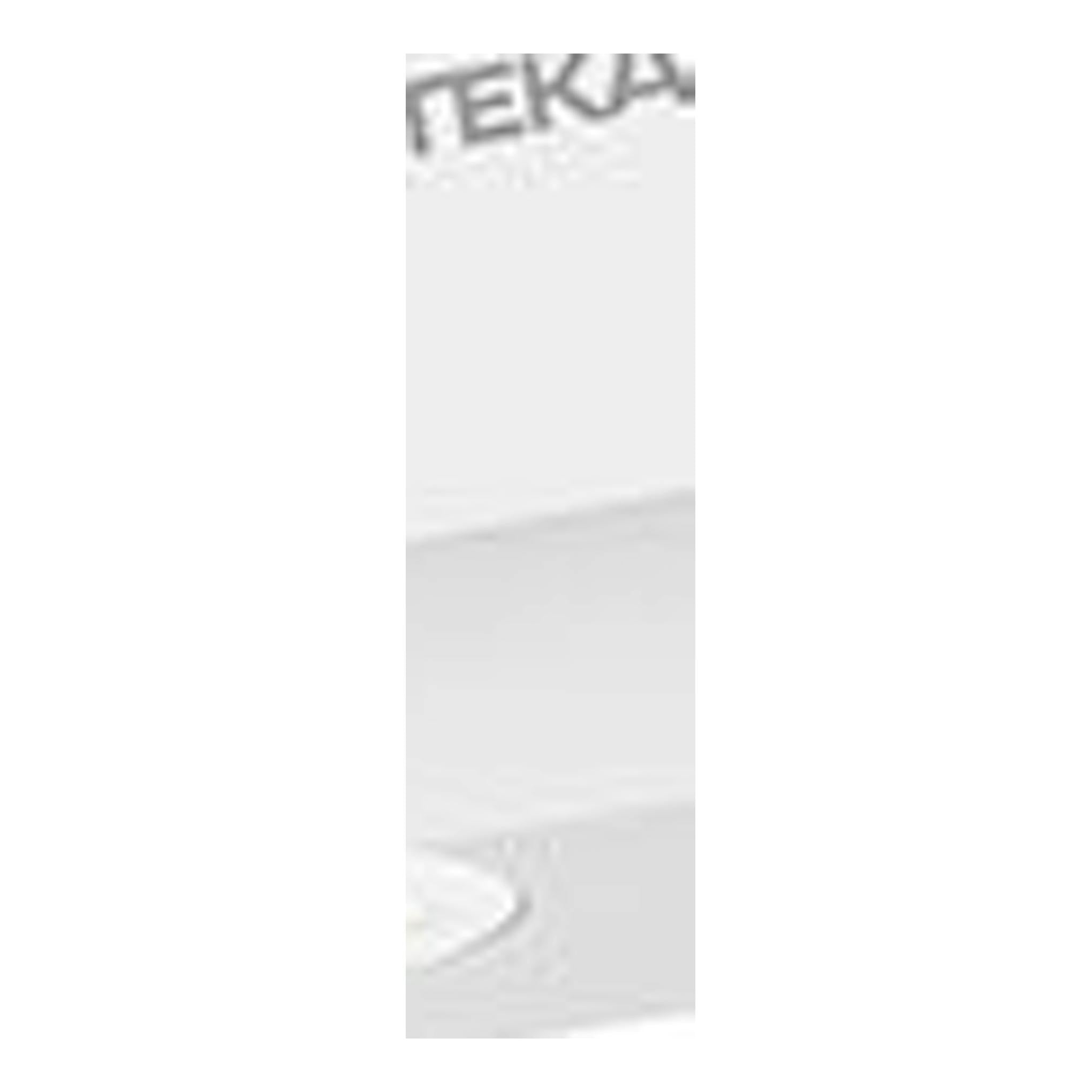 Campana decorativa Teka DVN97050TTC WH blanca, vista frontal en ángulo, con panel inclinado y luces inferiores.
