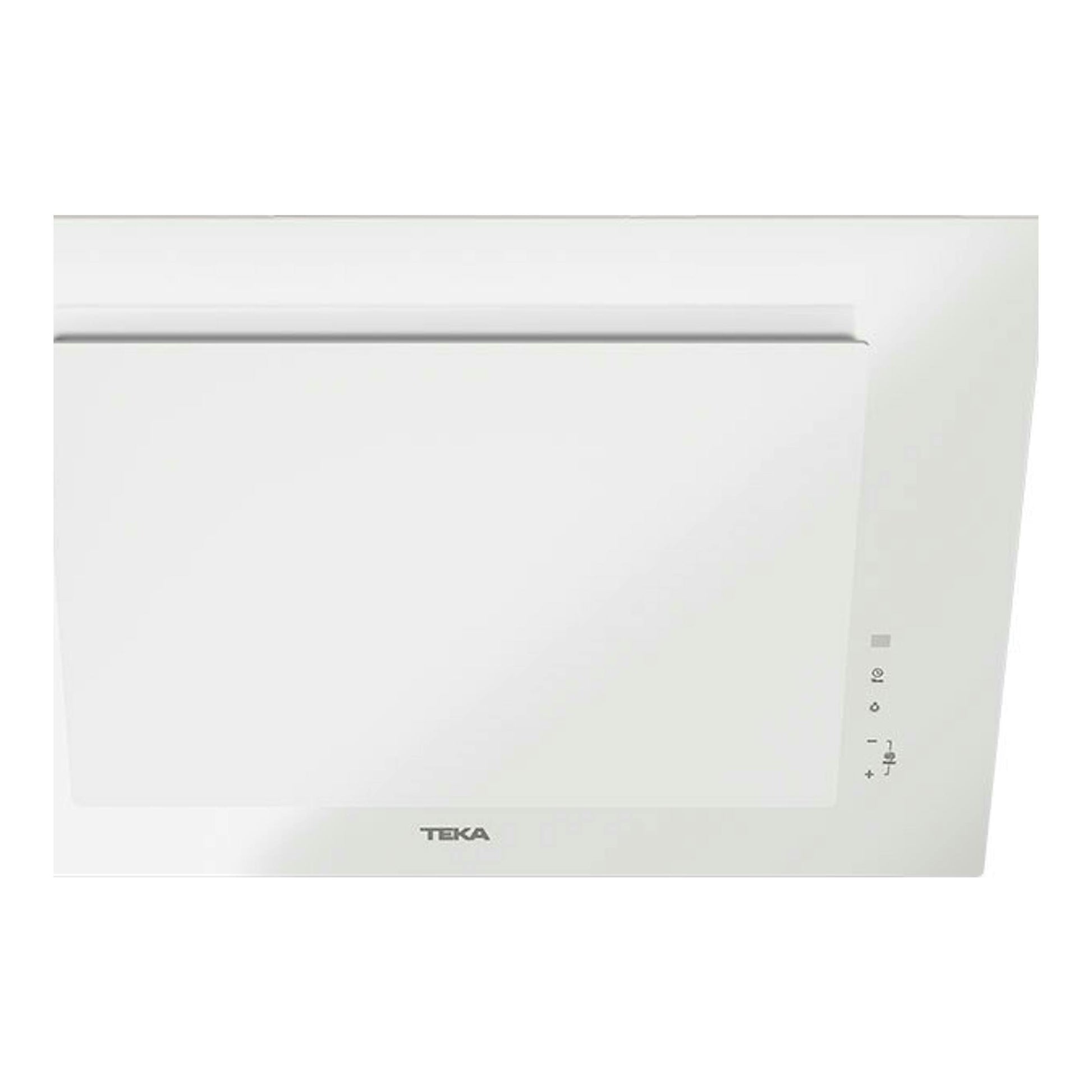 Campana decorativa Teka DVTPRO78780TCS de cristal blanco, vista frontal.