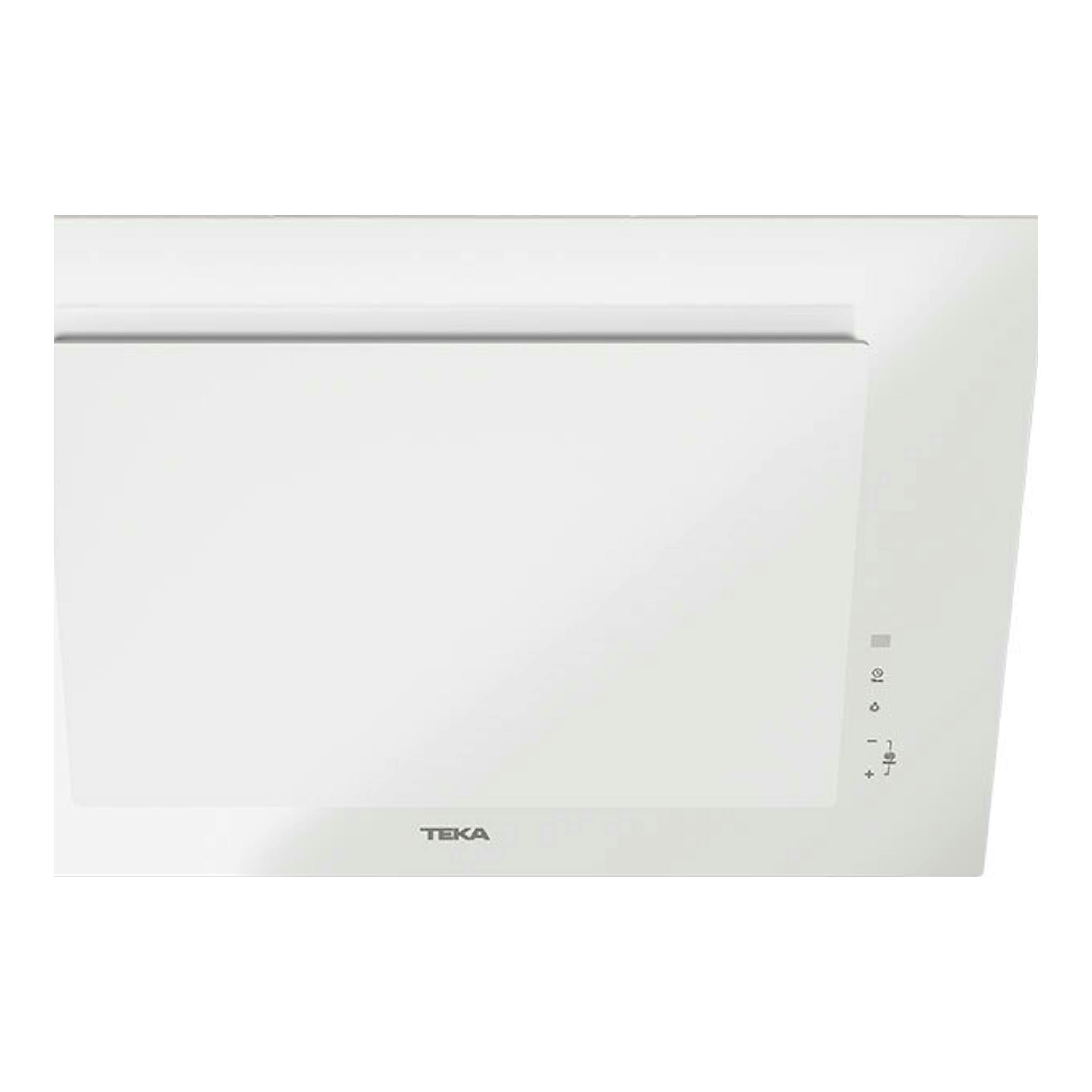 Campana decorativa Teka DVTPRO78780TCS de cristal blanco, vista frontal.
