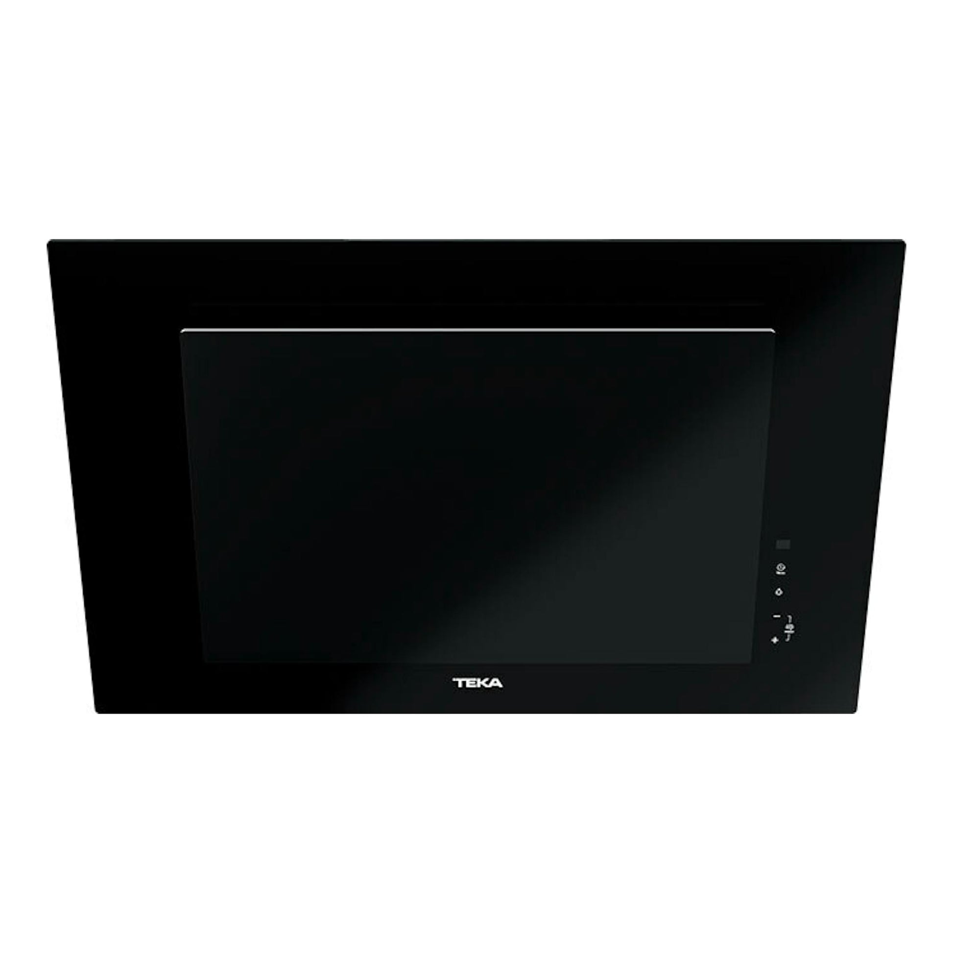 Campana decorativa Teka DVTPRO78780TCS de cristal negro, vista frontal.