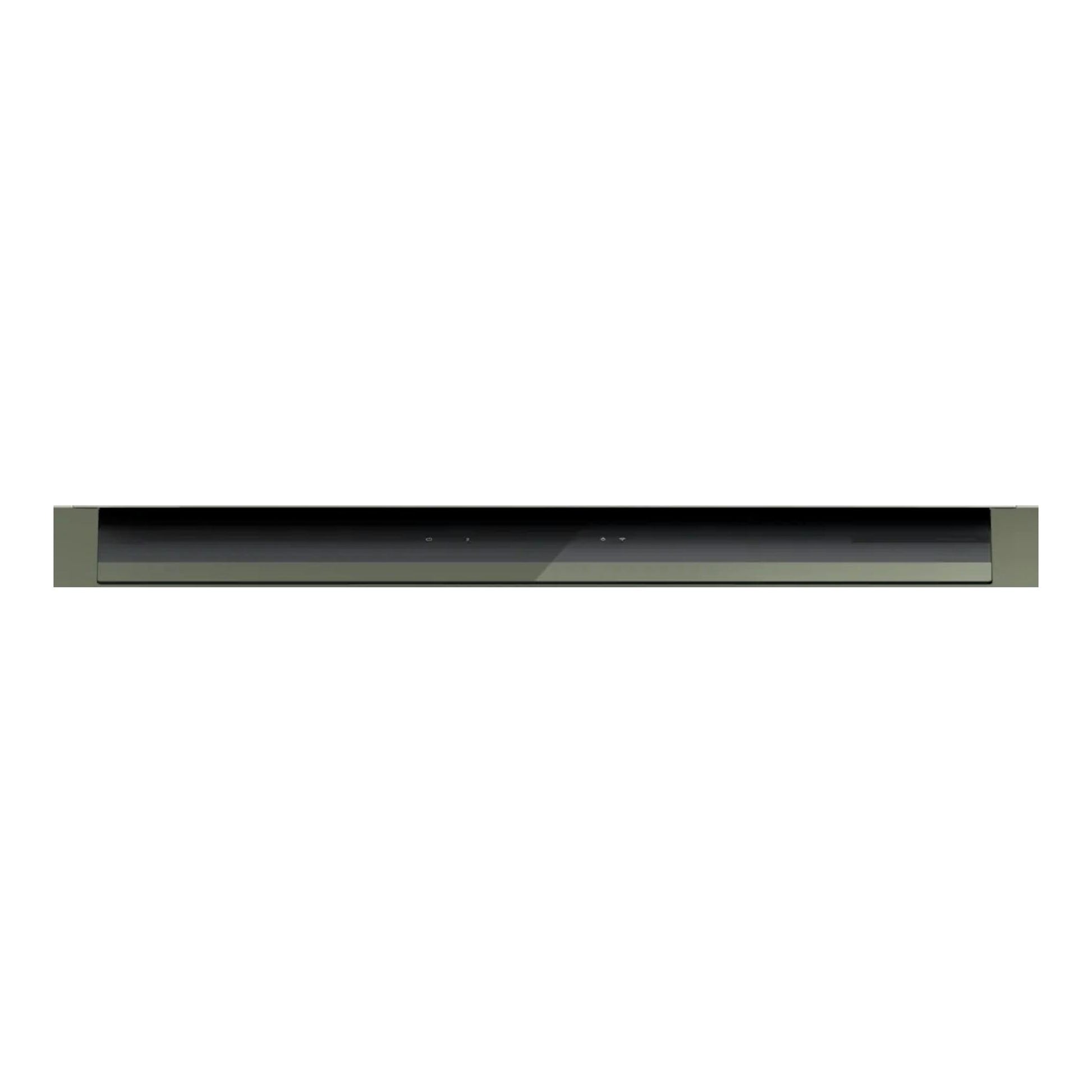 Campana integrable Bosch DBB97DP60 de 90 cm, negra mate, vista frontal bajo mueble.