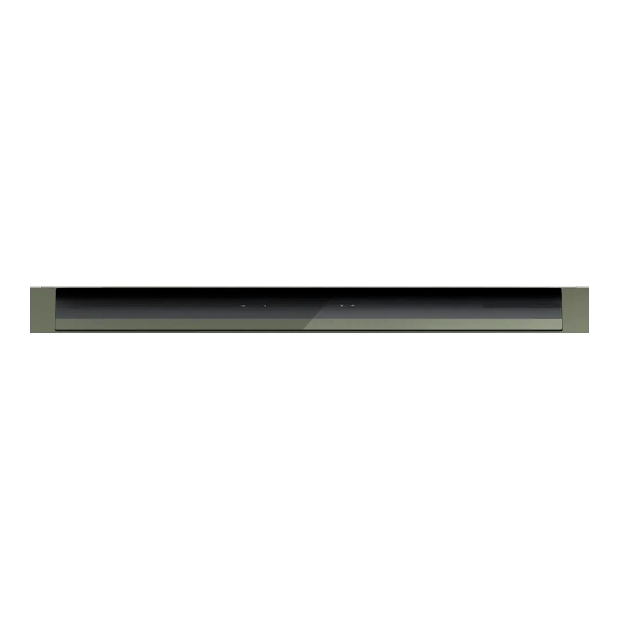 Campana integrable Bosch DBB97DP60 de 90 cm, negra mate, vista frontal bajo mueble.