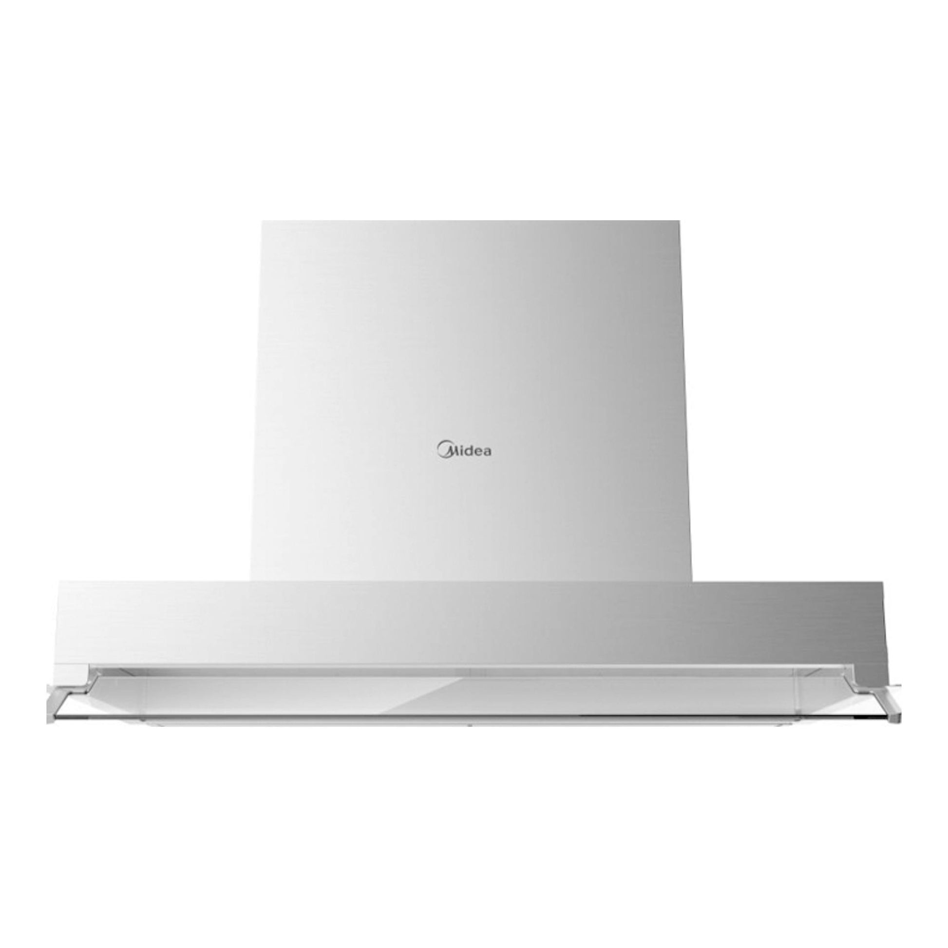 Campana integrable Midea MH60M02EM24SB inox, vista frontal, 60 cm.