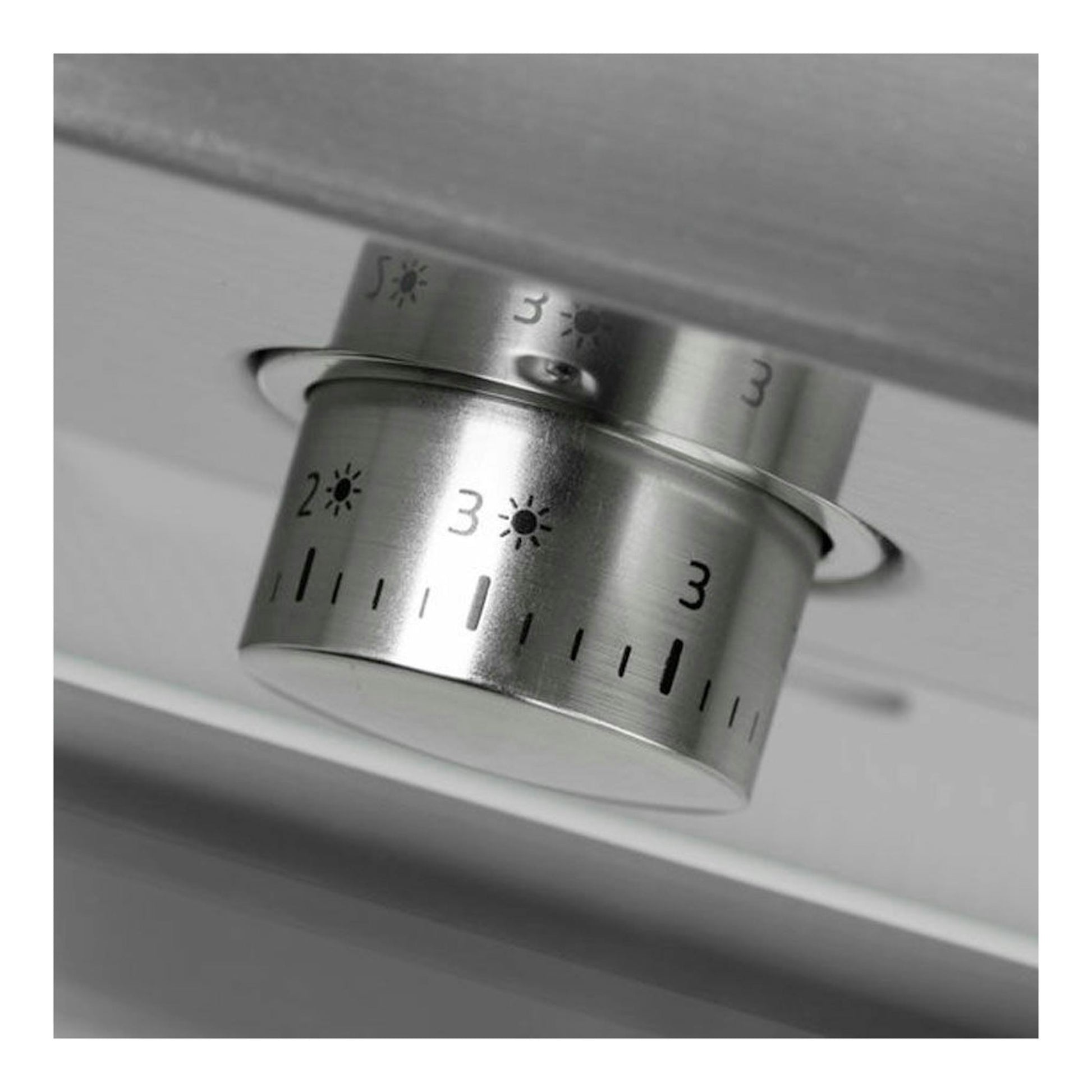 Selector giratorio de campana integrada Teka INTEGRA 96750 POS IX SS, en acero inoxidable.