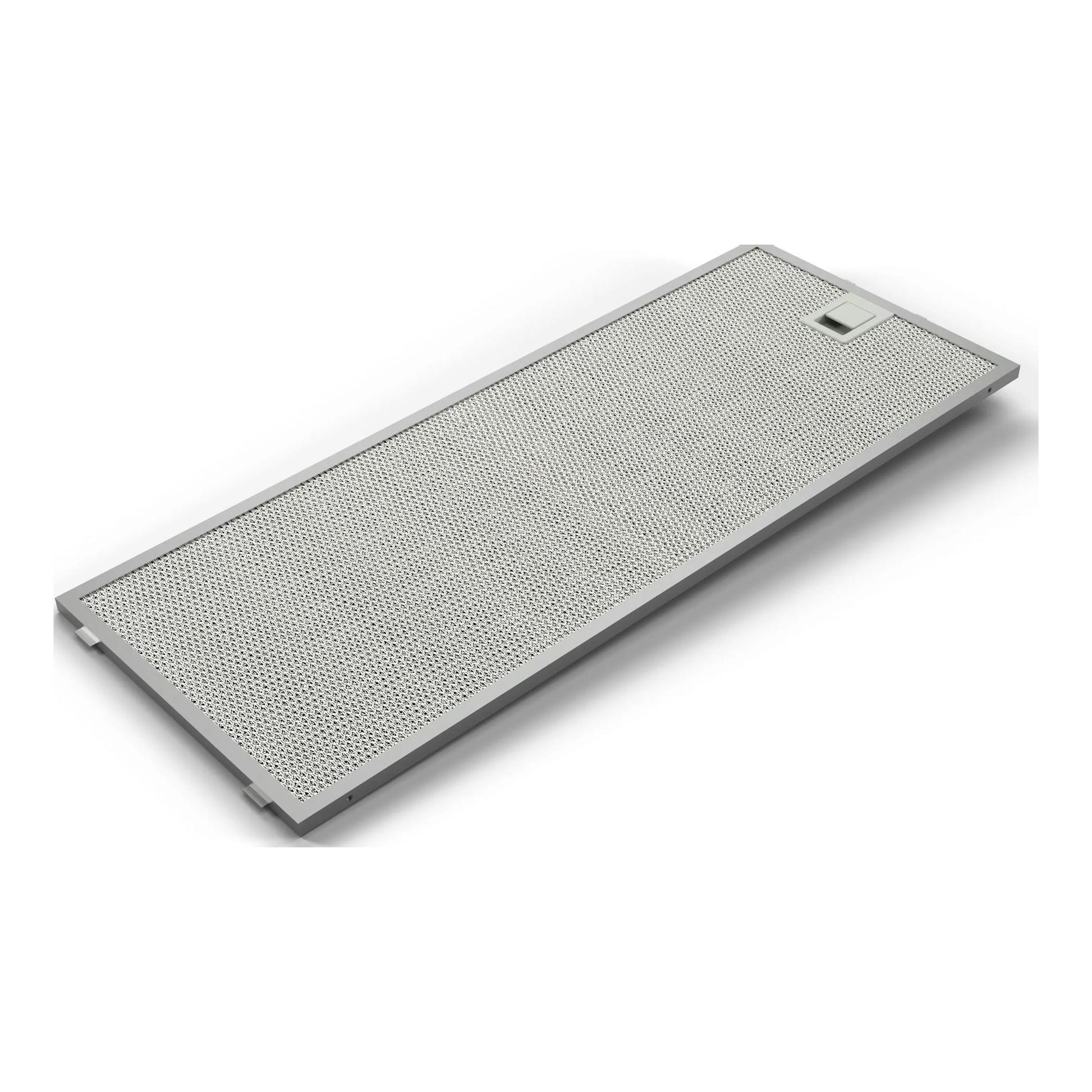 Campana telescópica Siemens LI64MC521 en inox, vista frontal inclinada, con rejilla metálica.