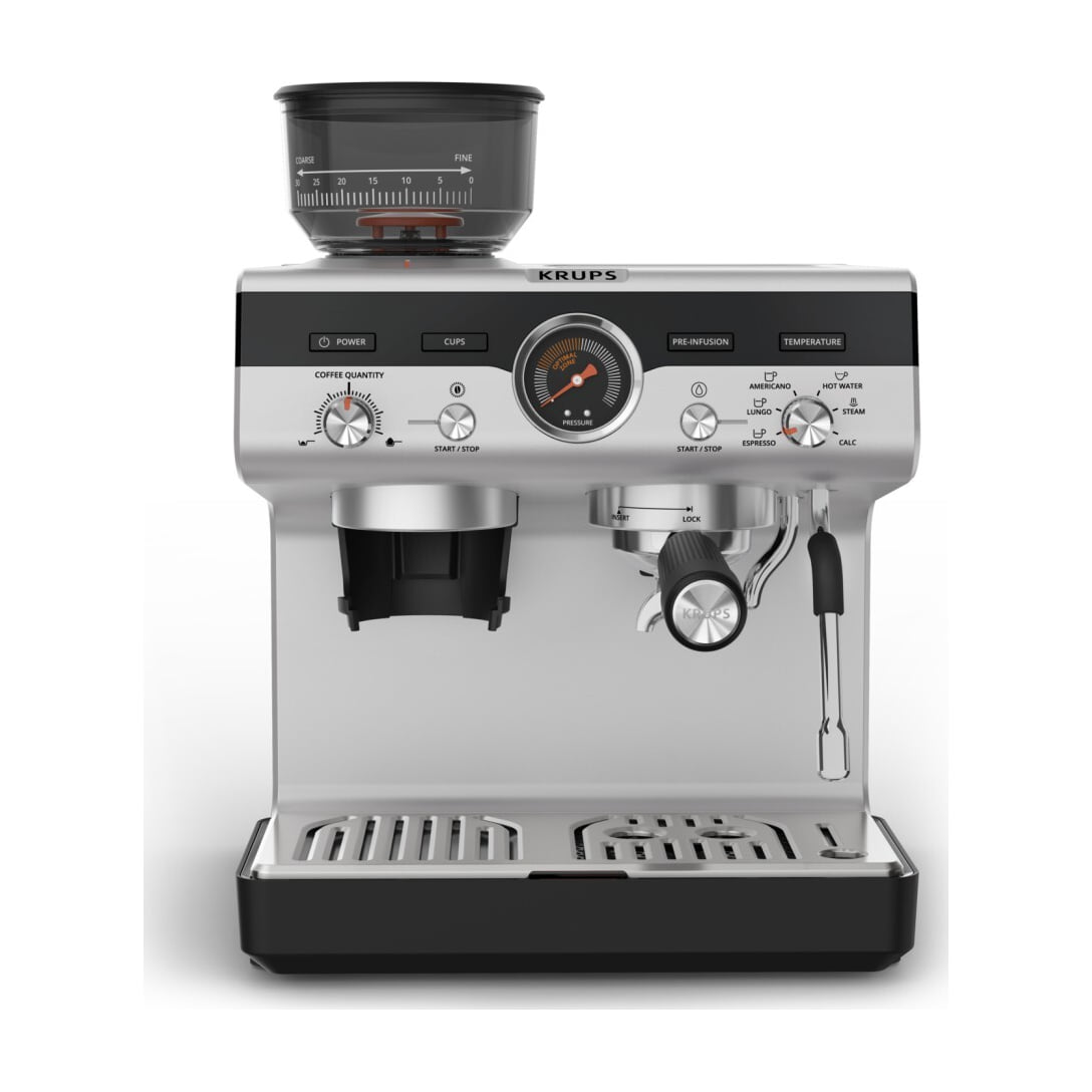 Cafetera espresso Krups Precision XP801T10 con molinillo integrado y 15 bares