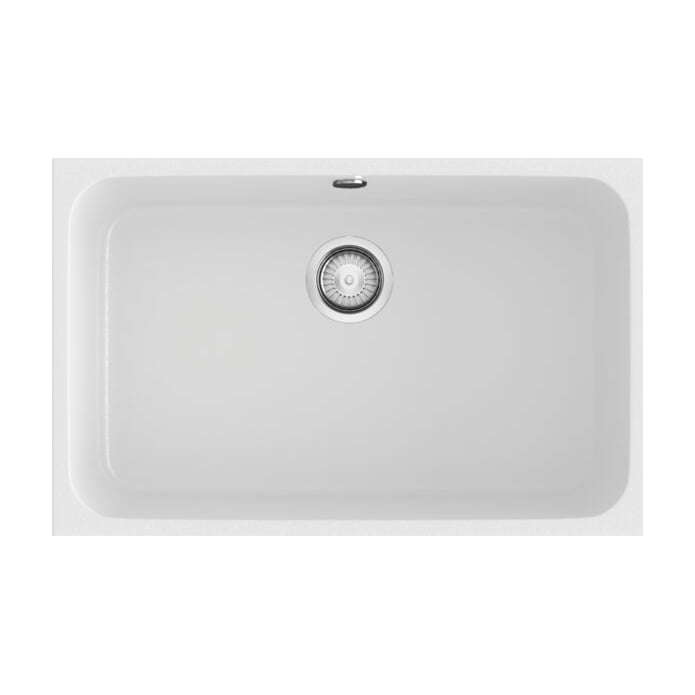Fregadero Poalgi Essenzial 70 Hekla Snow blanco, una cubeta de 70 cm