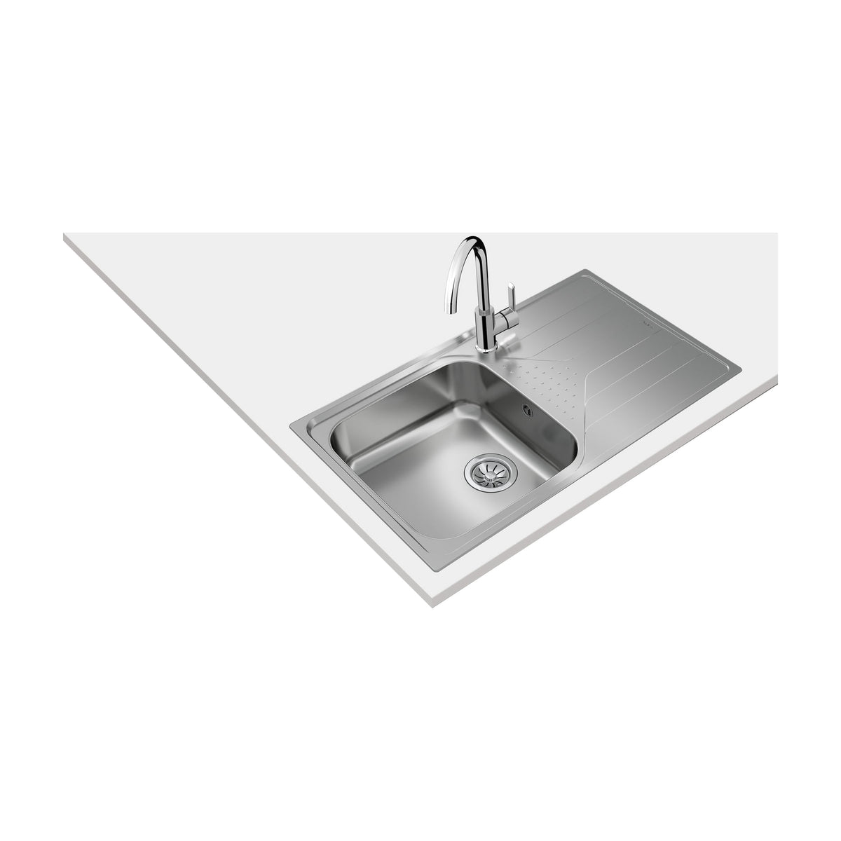 Fregadero Teka Universe 50 T-XP 1C 1E Plus de inox con escurridor reversible