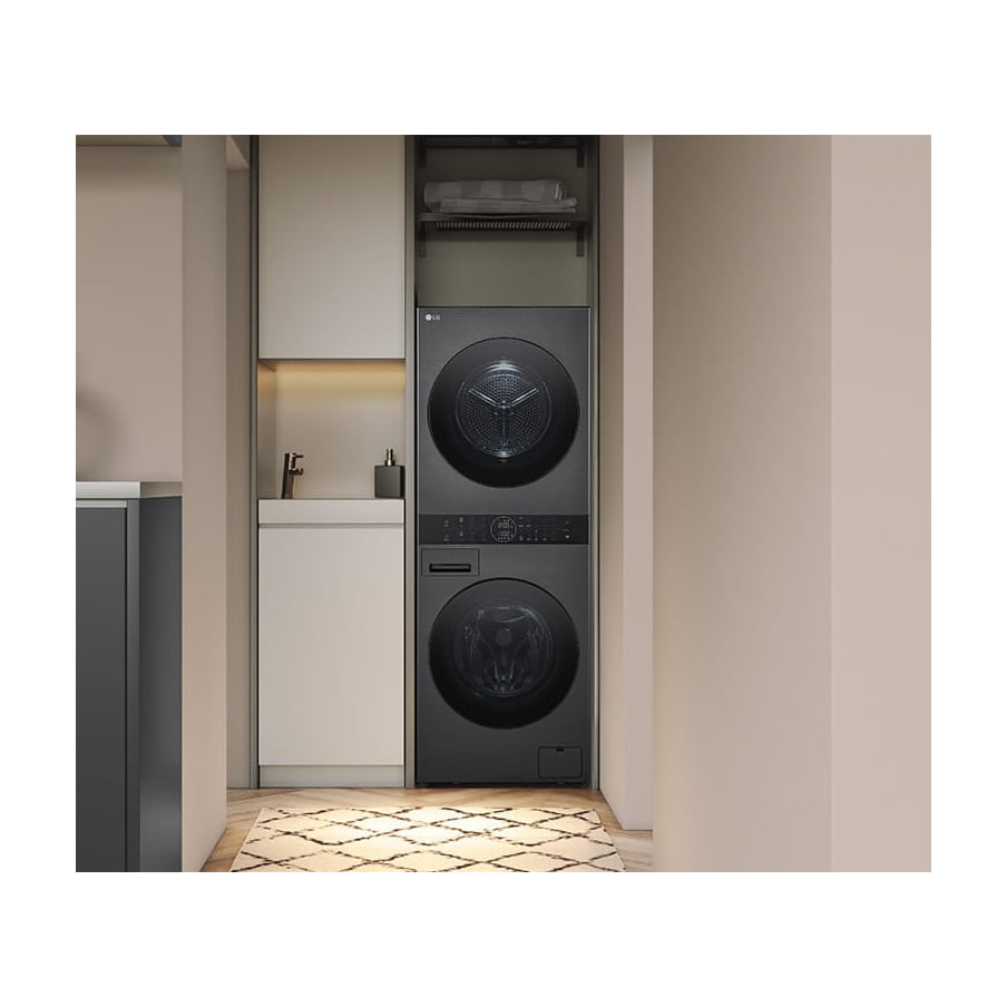 Torre de lavado y secado LG WT1210BBF, 12/10 kg y 1400 rpm
