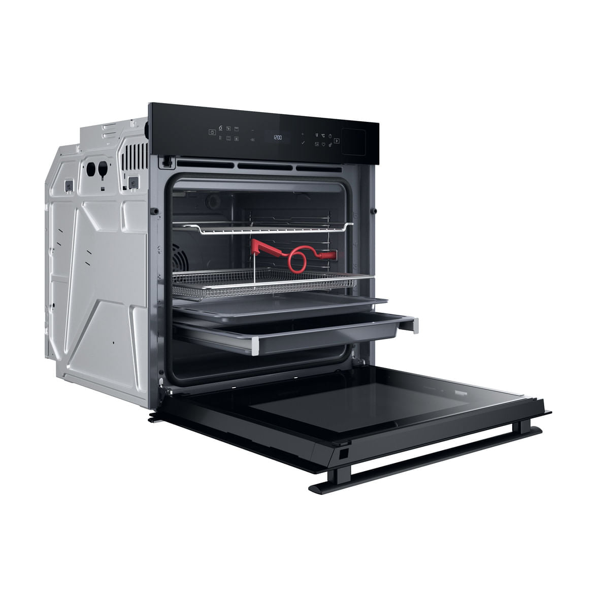 Horno multifunción Whirlpool WOI6A8FPT1SBA de 73 l con vapor y pirólisis