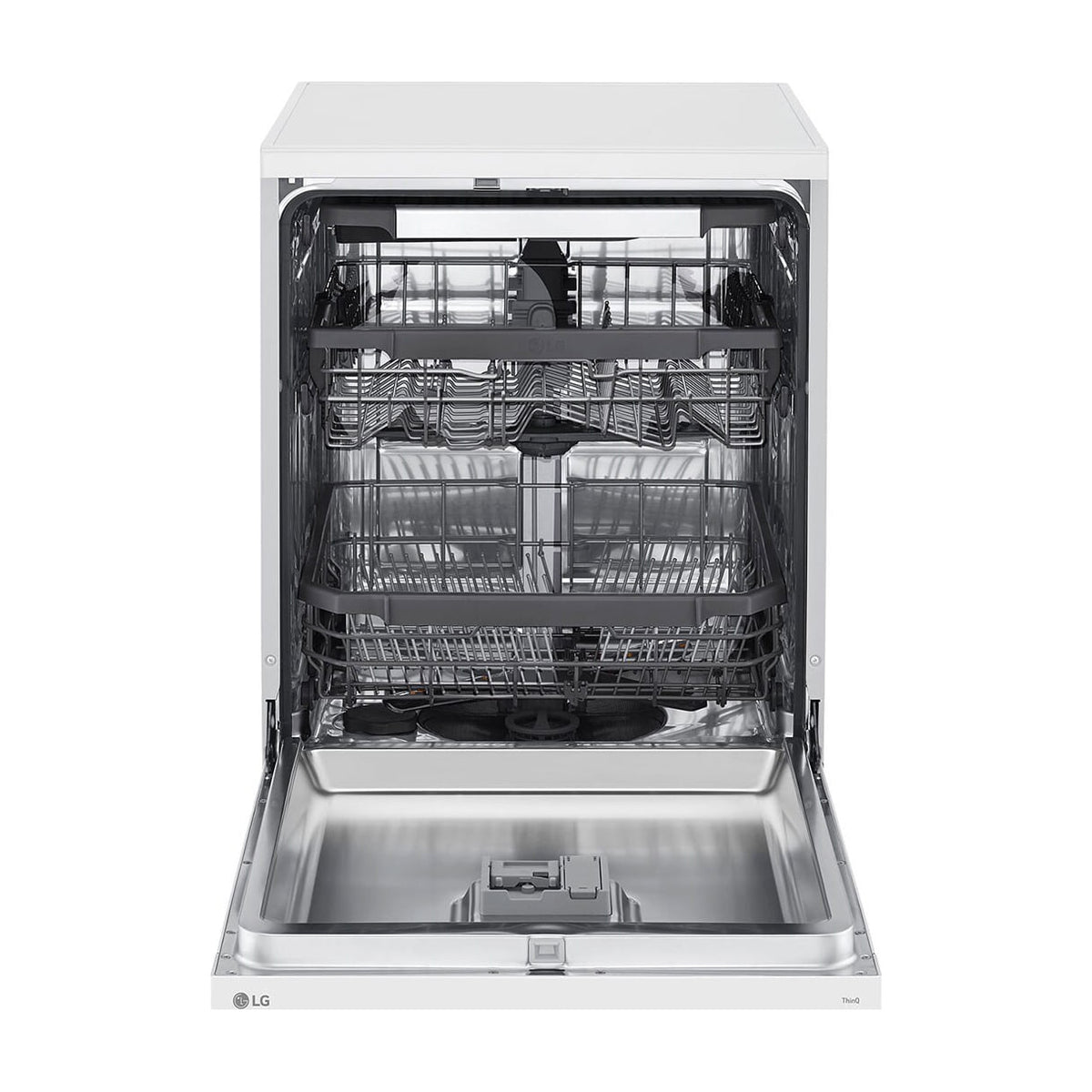 Lavavajillas LG DF355FW de libre instalación, 14 cubiertos, blanco