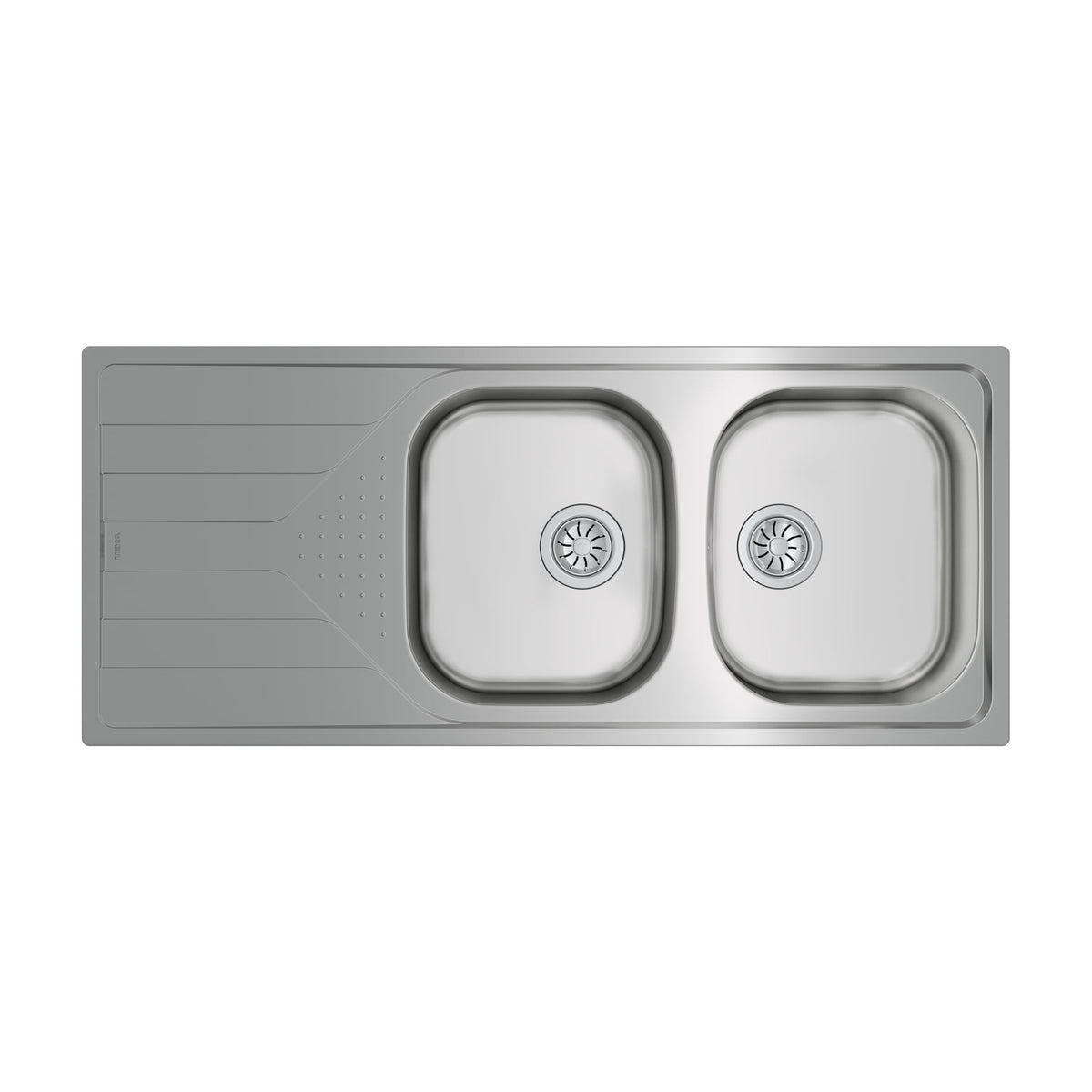 Fregadero Teka Universe 80 T-XP 2C 1E, dos cubetas y escurridor reversible