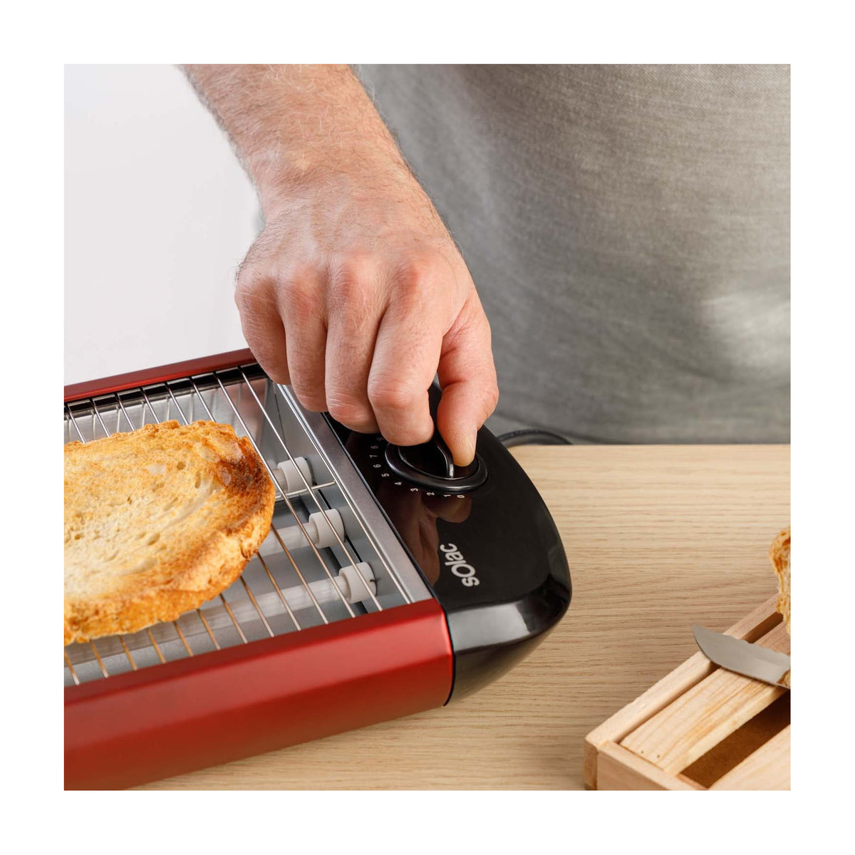 Tostadora horizontal Solac TC5309 Stillo Red 3, 700 W y 12 niveles