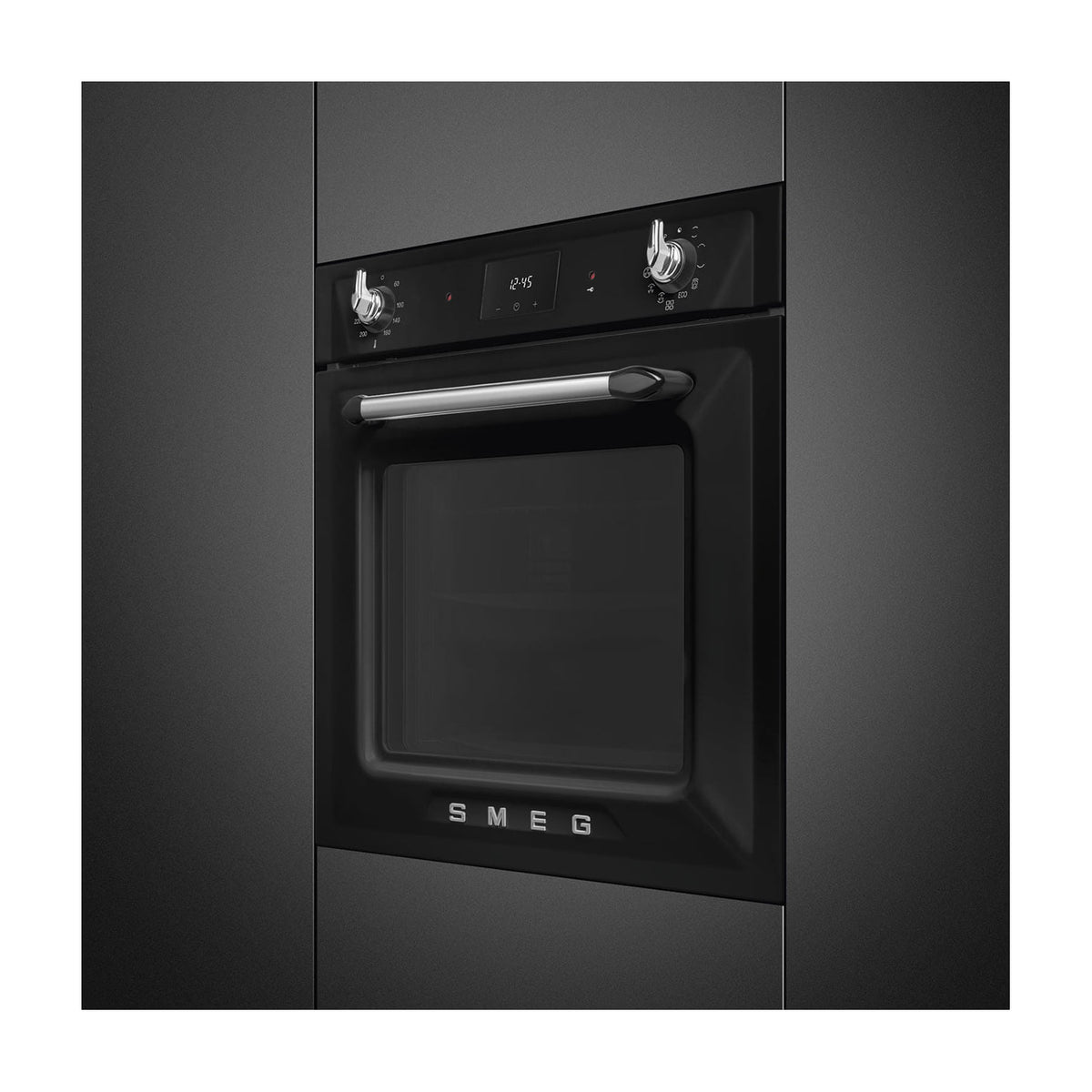 Horno multifunción Smeg SOP6900TN pirolítico de 68 litros, negro
