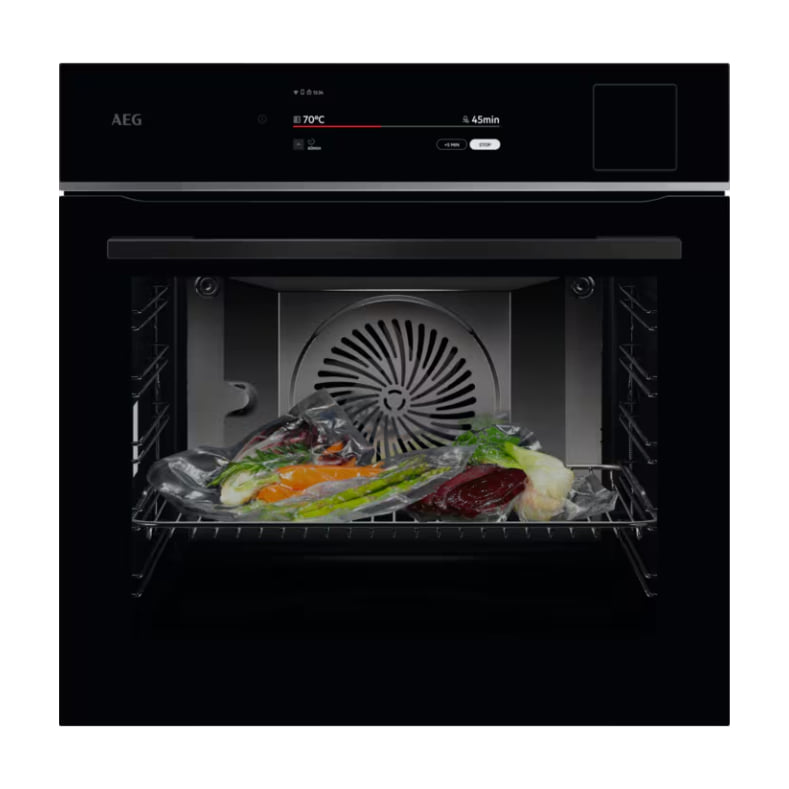 Horno de vapor AEG TP9SB831AB de 70 l con WiFi y SteamPro