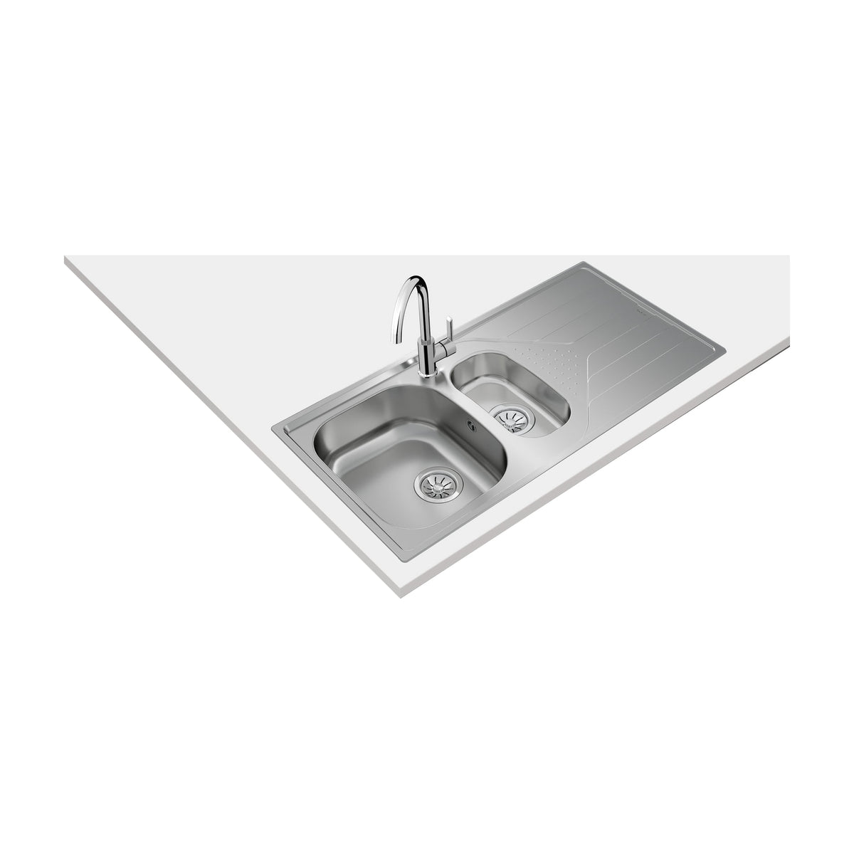 Fregadero Teka Universe 60 T-XP 1½C 1E de acero inoxidable, reversible