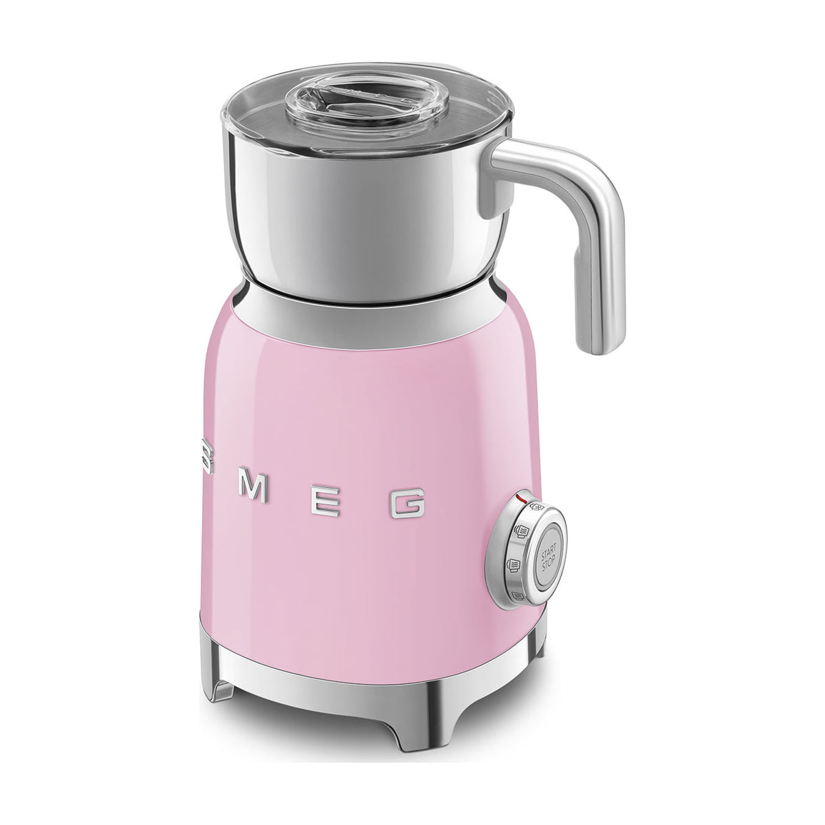 Espumador de leche Smeg MFF11PKEU por inducción, 6 programas, rosa
